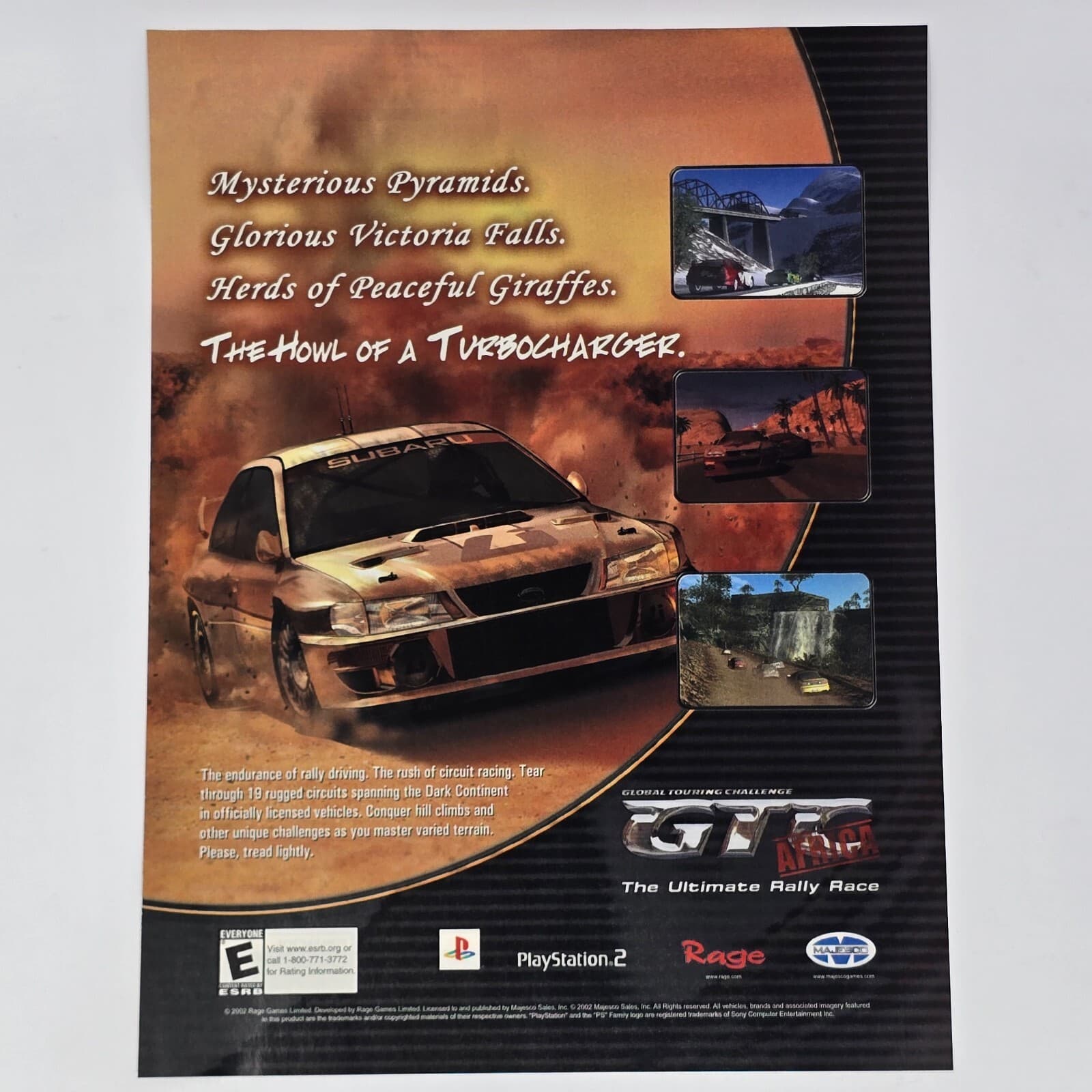 GTC Africa Sony PlayStation 2 PS2 Mysterious Print Ad/Poster Promo Art