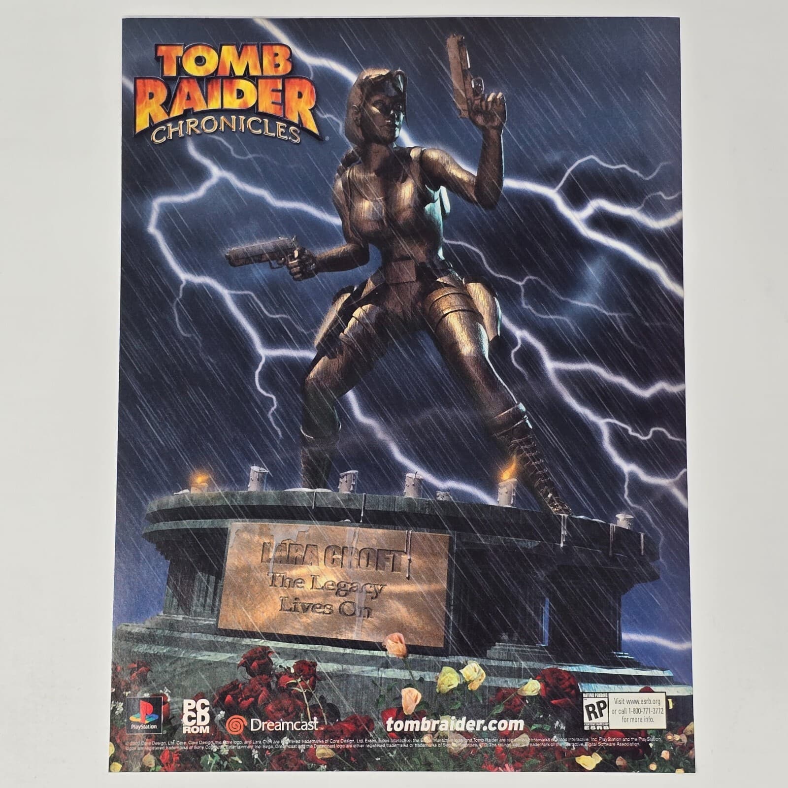 Tomb Raider Chronicles Sega Dreamcast PS1 PC Title Print Ad/Poster Promo Art