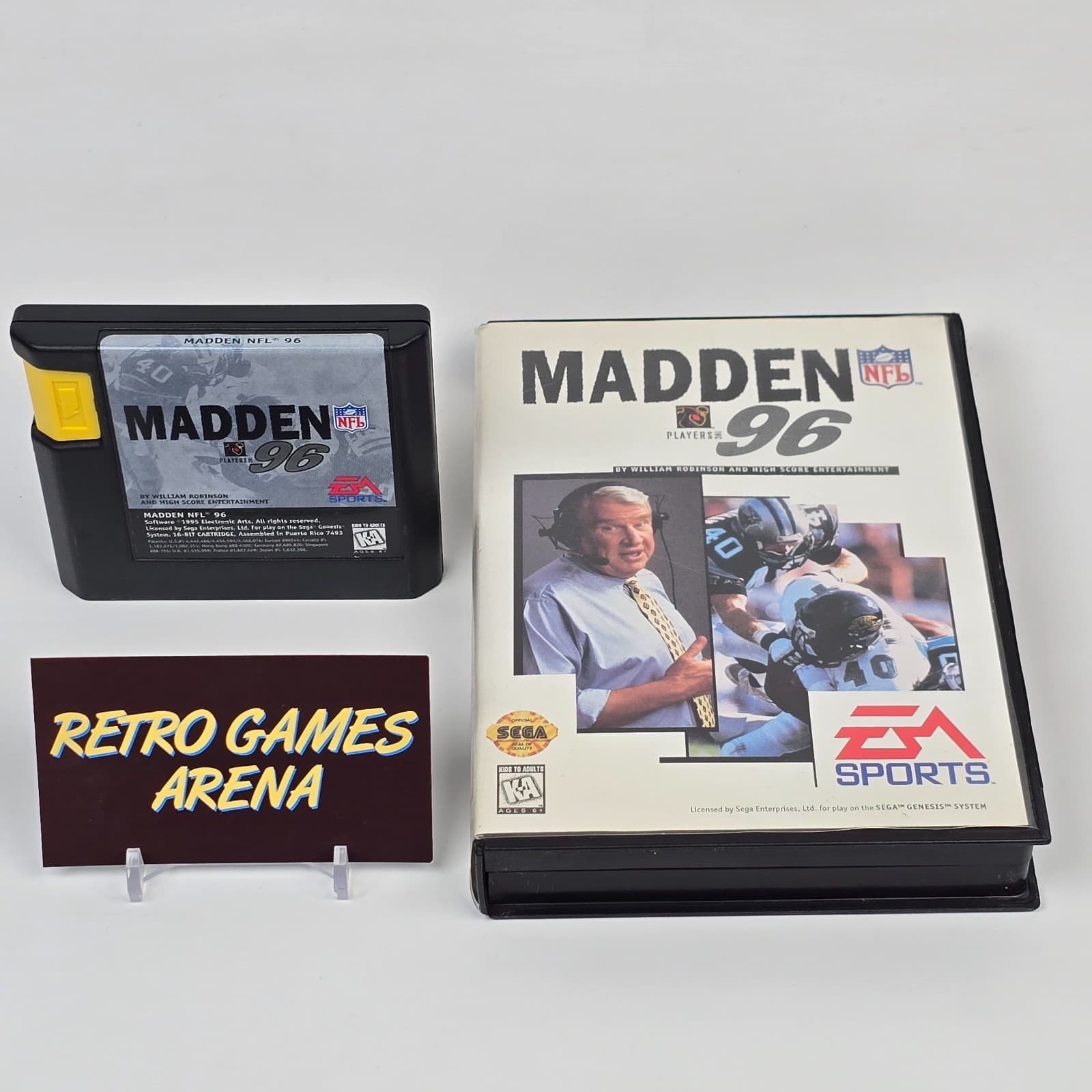 Madden NFL 96 (Sega Genesis) Case & Cartridge