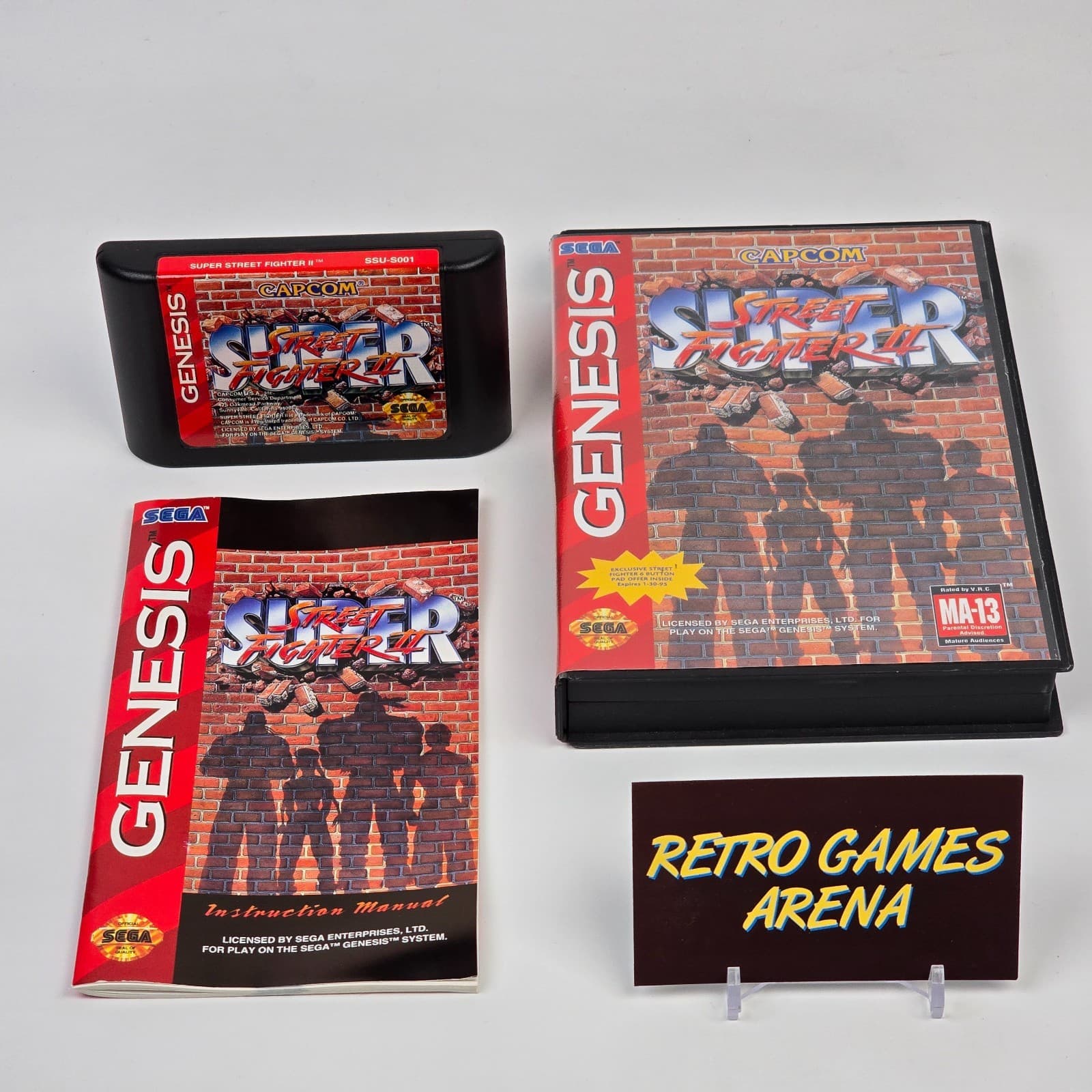 Super Street Fighter II 2 (Sega Genesis) CIB COMPLETE