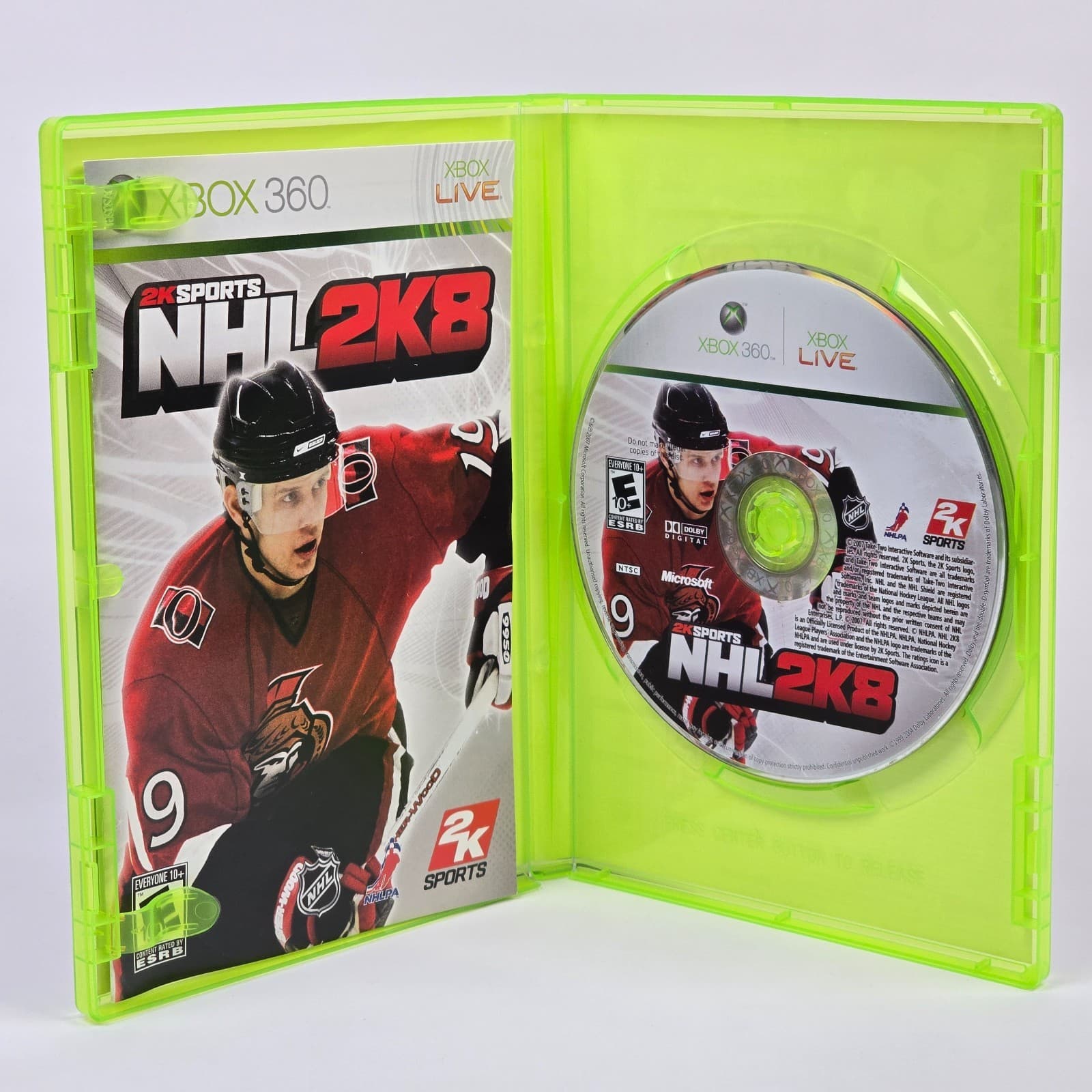 NHL 2K8 (Xbox 360) CIB COMPLETE - Thumbnail 2