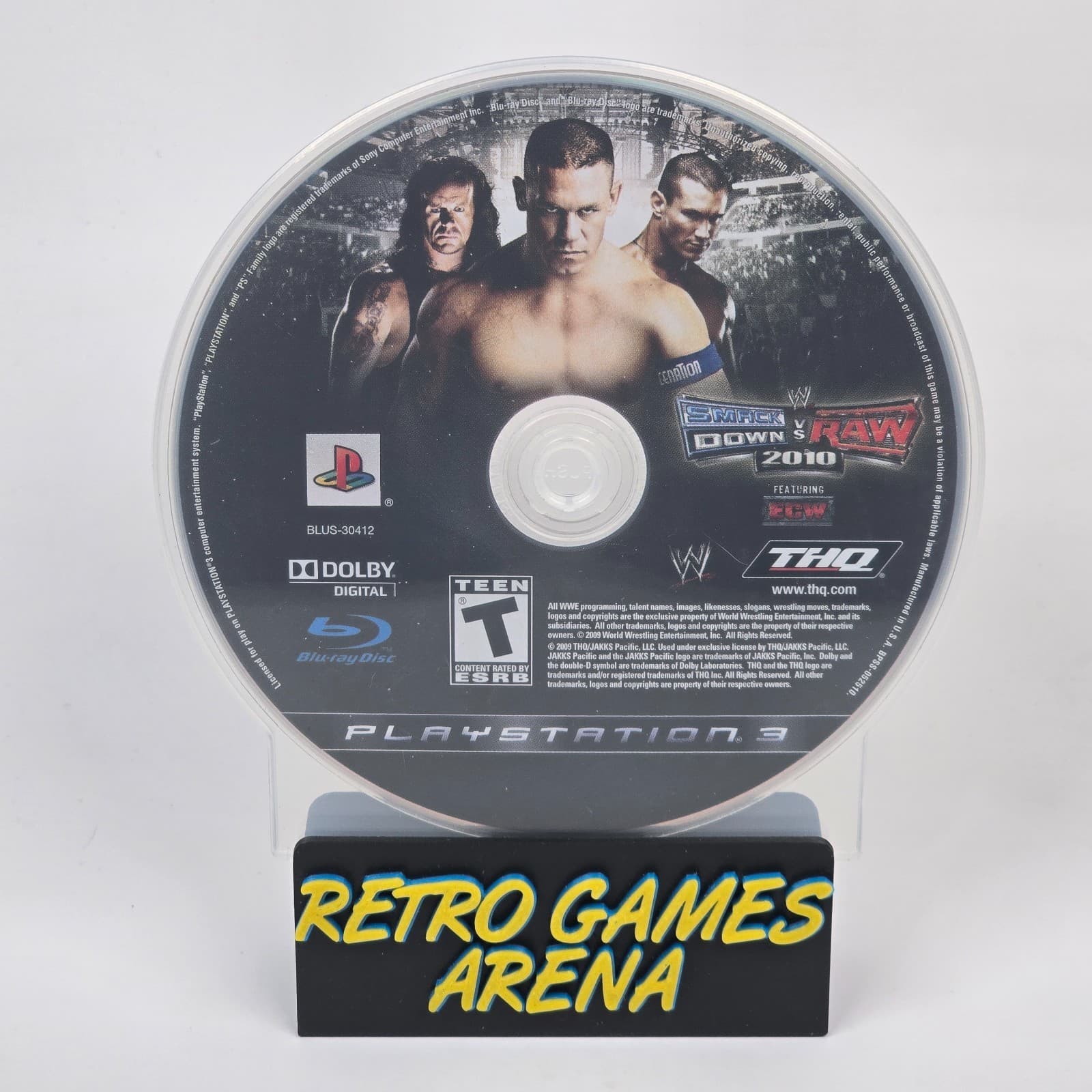 WWE Smackdown vs Raw 2010 Featuring ECW (PlayStation 3 PS3) Black Label Disc