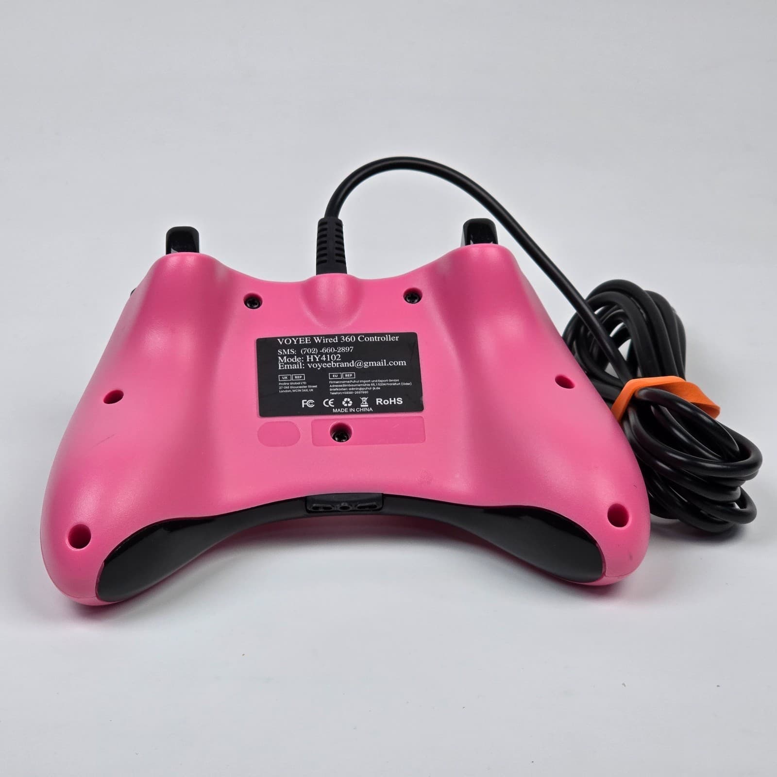 Microsoft Xbox 360 Wired Voyee Pink USB Controller Gamepad TESTED - Thumbnail 3