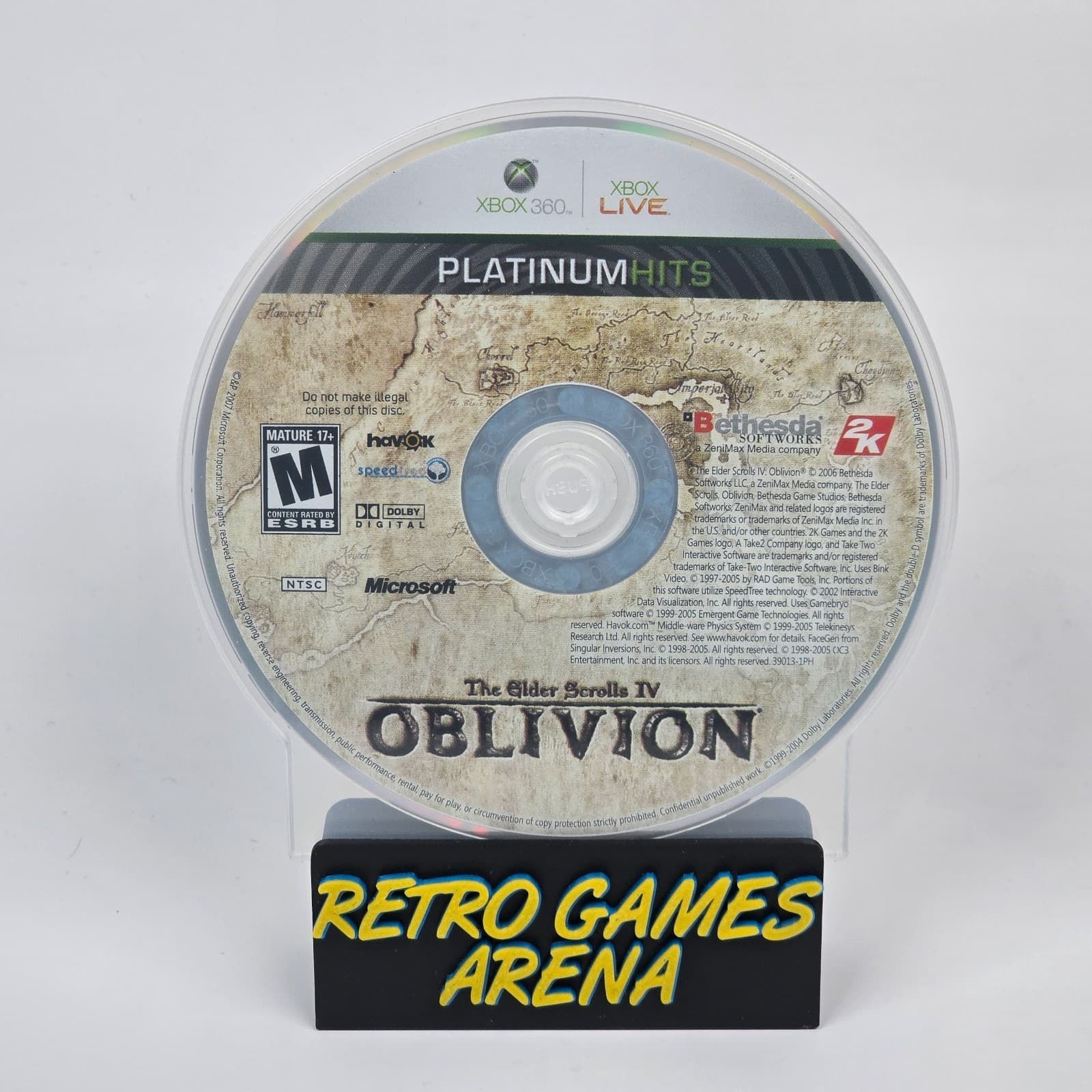 The Elder Scrolls IV 4: Oblivion (Xbox 360) Platinum Hits Disc
