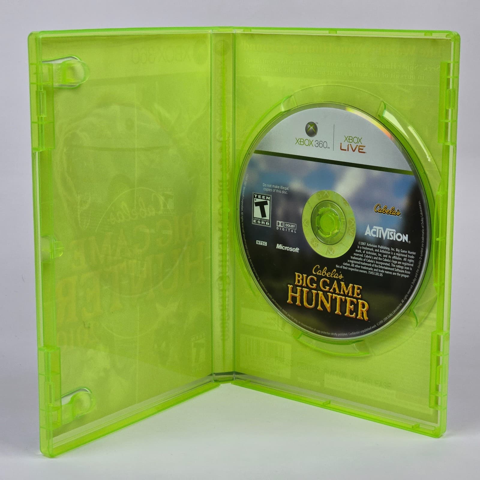 Cabela's Big Game Hunter 2010 (Xbox 360) Case & Disc - Thumbnail 2