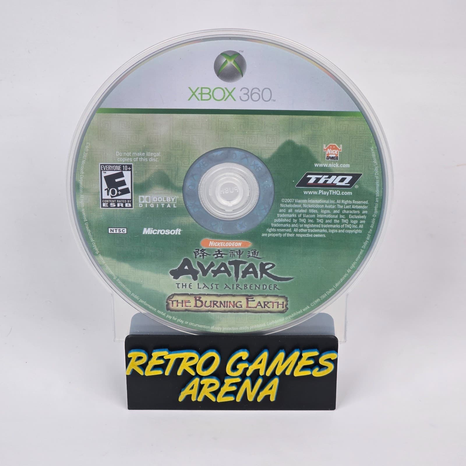 Avatar: The Last Airbender - The Burning Earth (Xbox 360) Disc