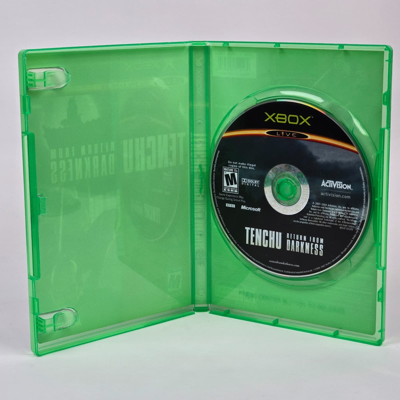 Tenchu: Return from Darkness (Original Xbox) Case & Disc - Thumbnail 2