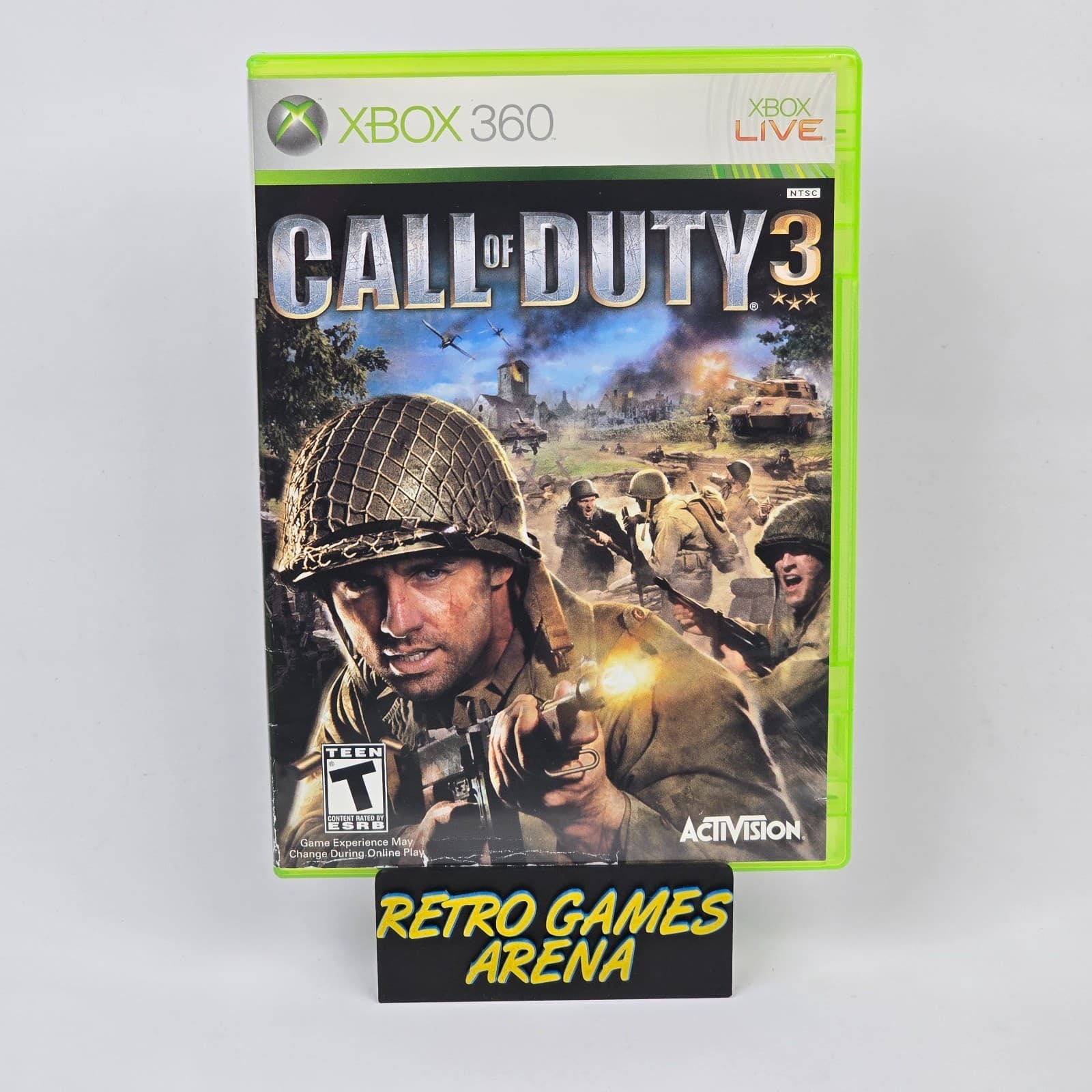 Call of Duty 3 (Xbox 360) Case & Disc