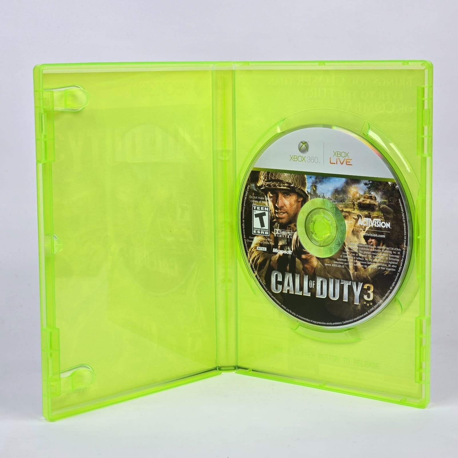 Call of Duty 3 (Xbox 360) Case & Disc - Thumbnail 2