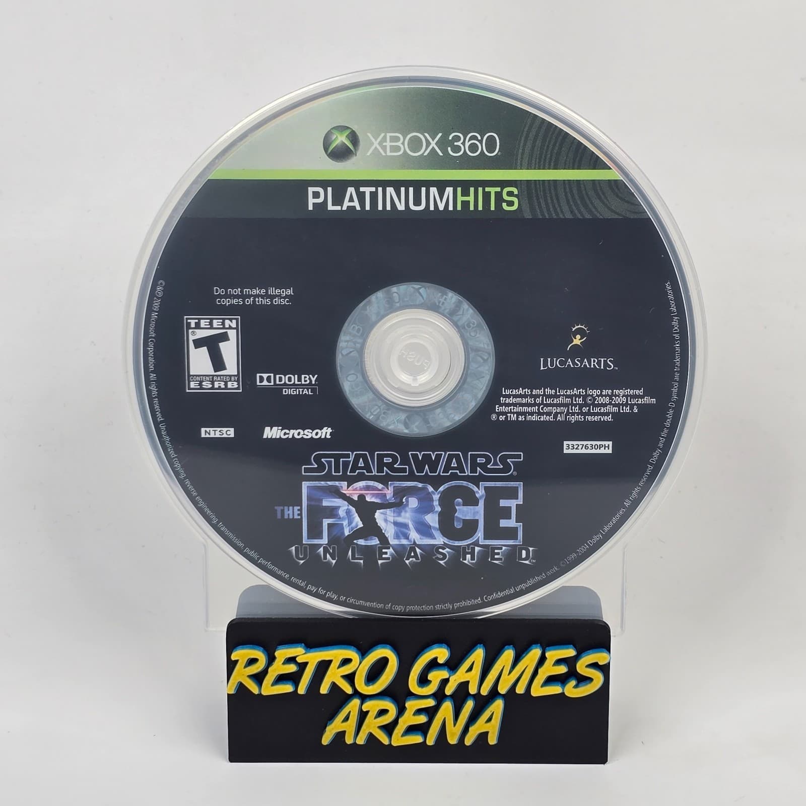 Star Wars: The Force Unleashed (Xbox 360) Platinum Hits Disc