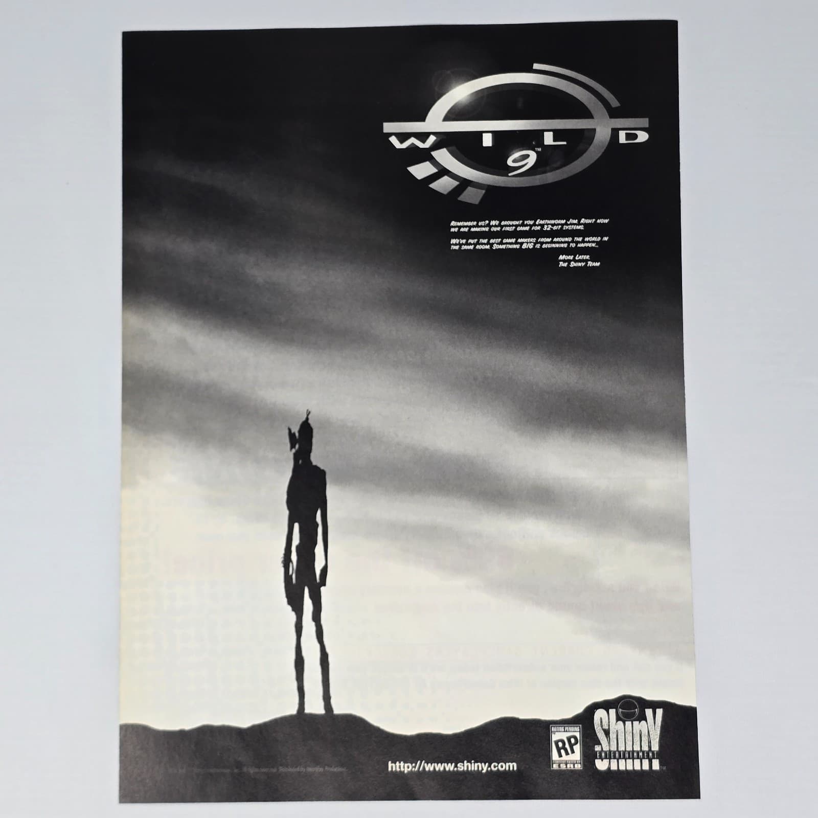 Wild 9 PlayStation 1 PS1 Shiny Print Ad/Poster
