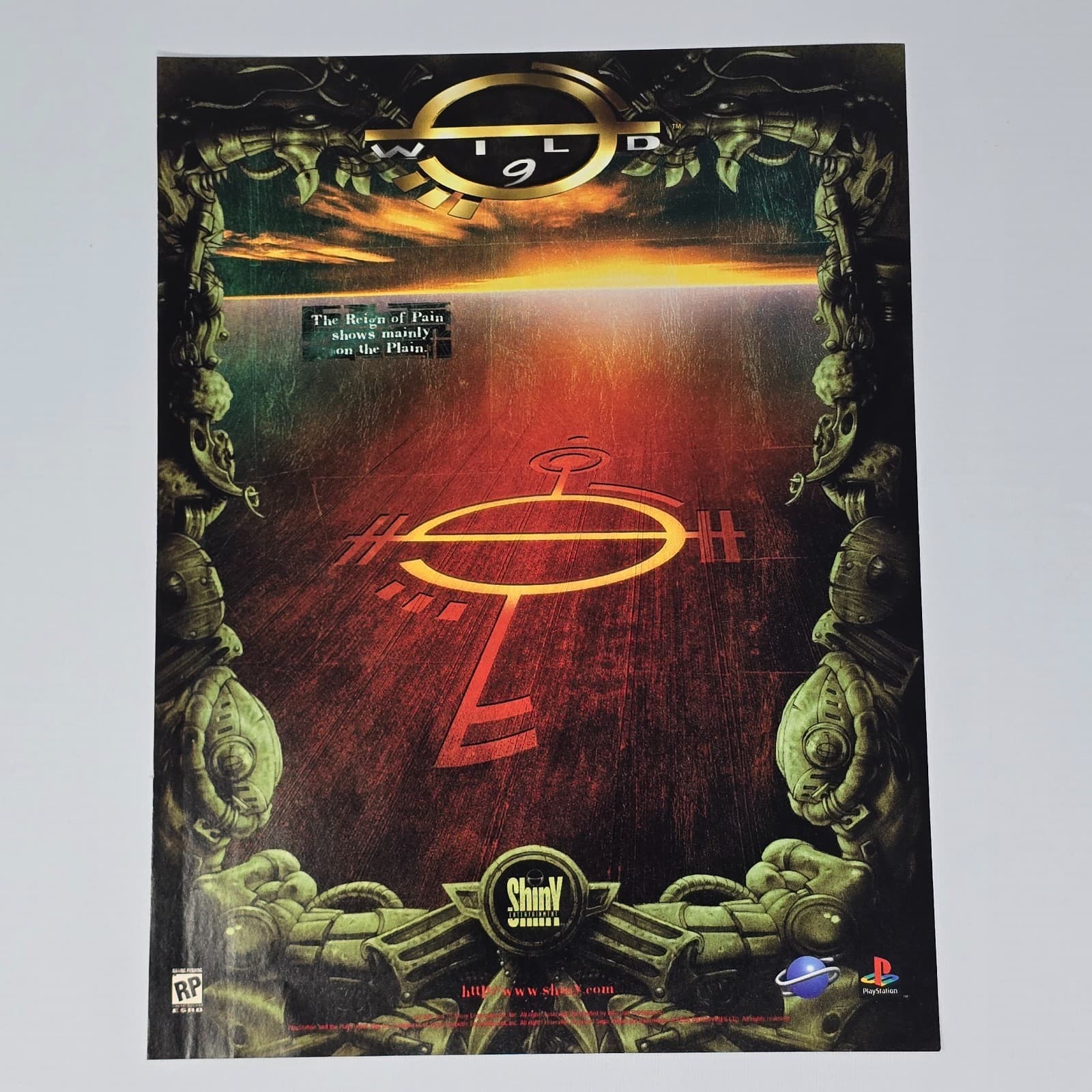 Wild 9 Sega Saturn PlayStation 1 PS1 Reign Print Ad/Poster