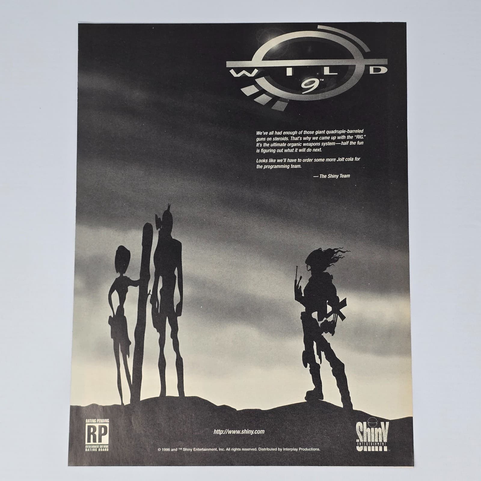 Wild 9 PlayStation 1 PS1 Steroids Print Ad/Poster