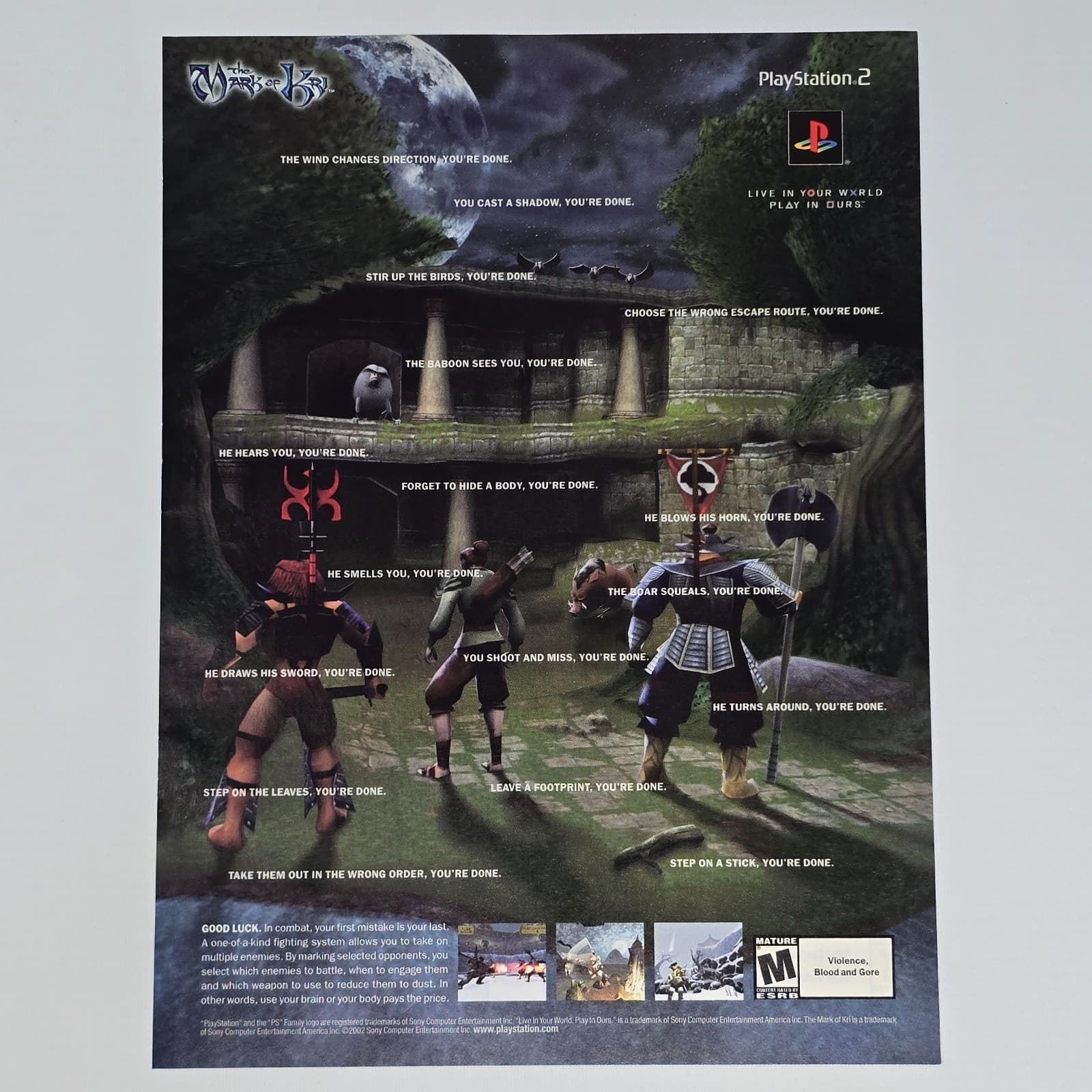 The Mark Of Kri PlayStation 2 PS2 Authentic Magazine Ad