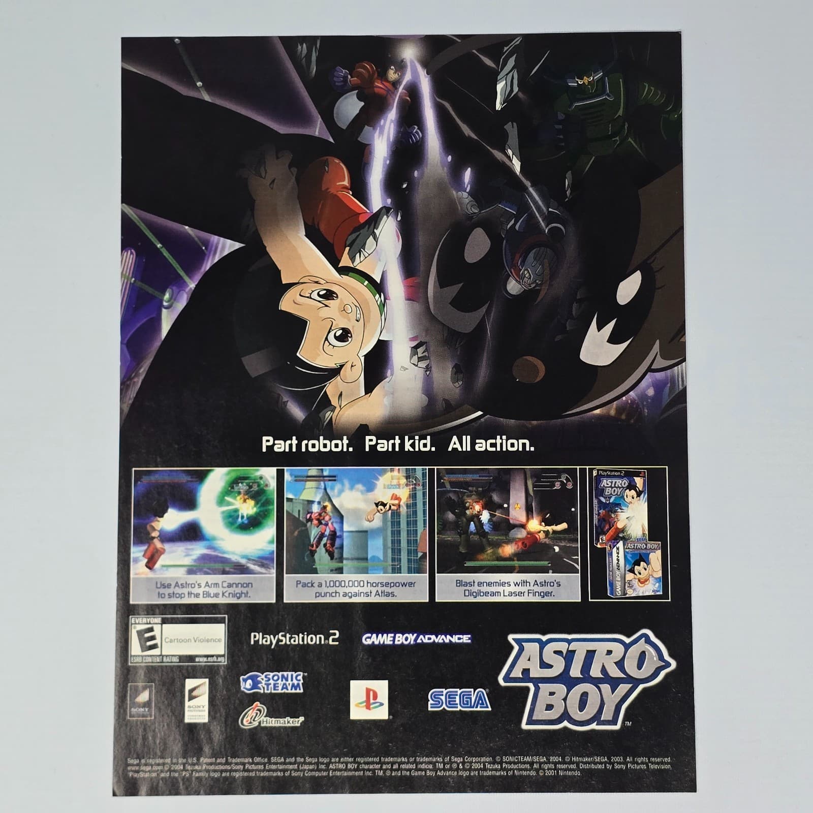 Astro Boy PlayStation 2 PS2 Game Boy Advance All Action Print Ad/Poster