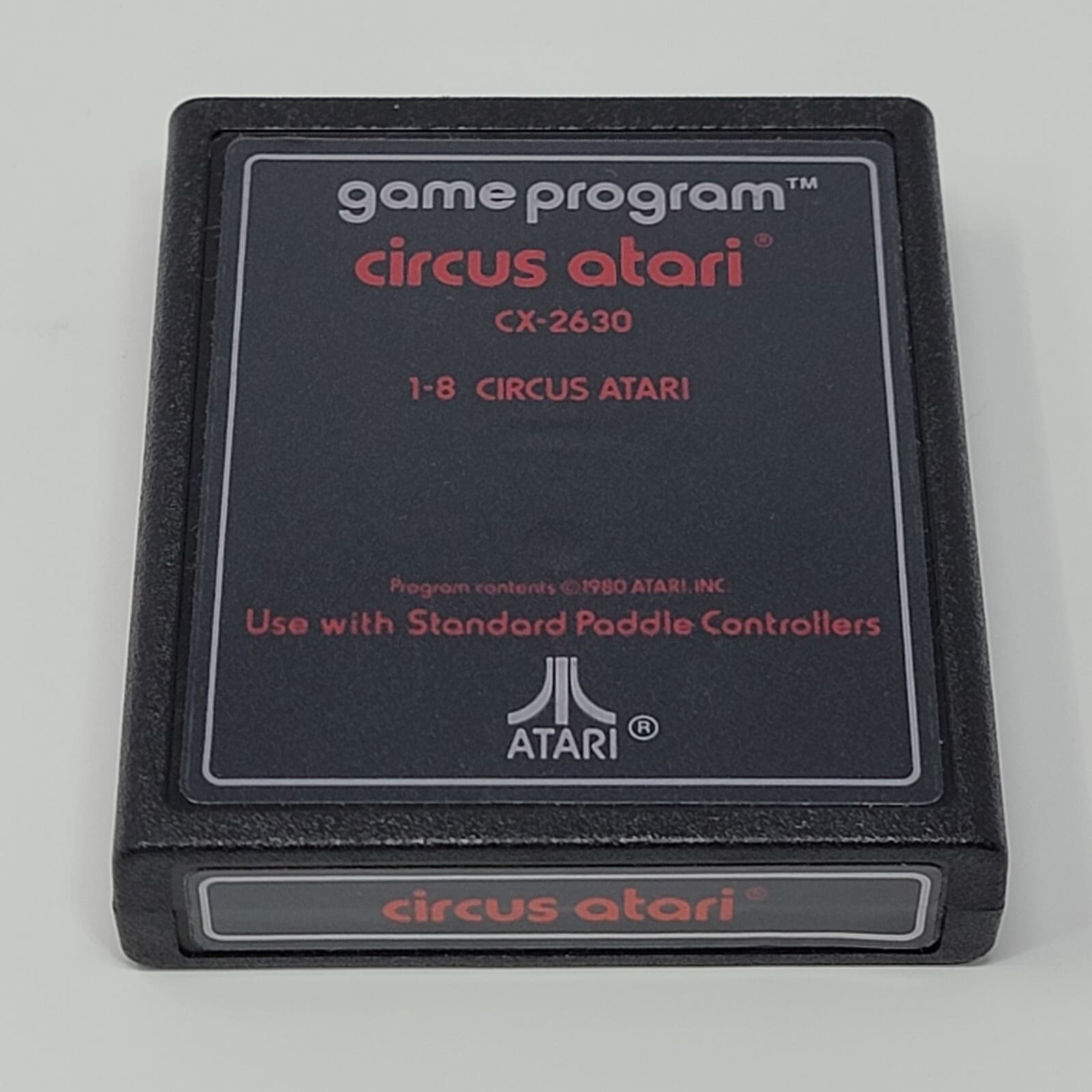 Circus Atari (Atari 2600) Text Label CLEANED & TESTED