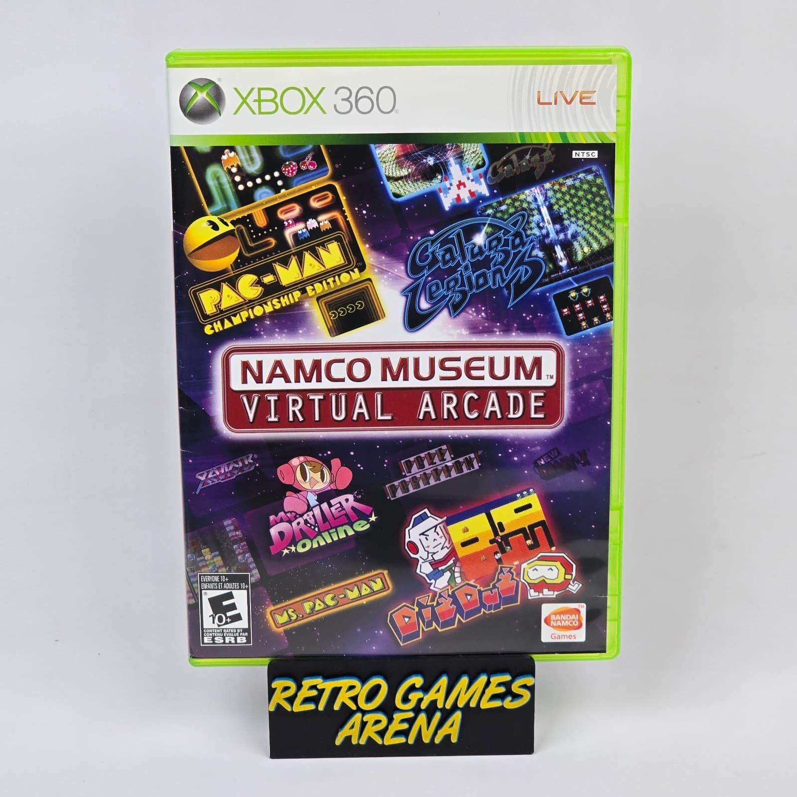 Namco Museum: Virtual Arcade (Xbox 360) Case & Disc