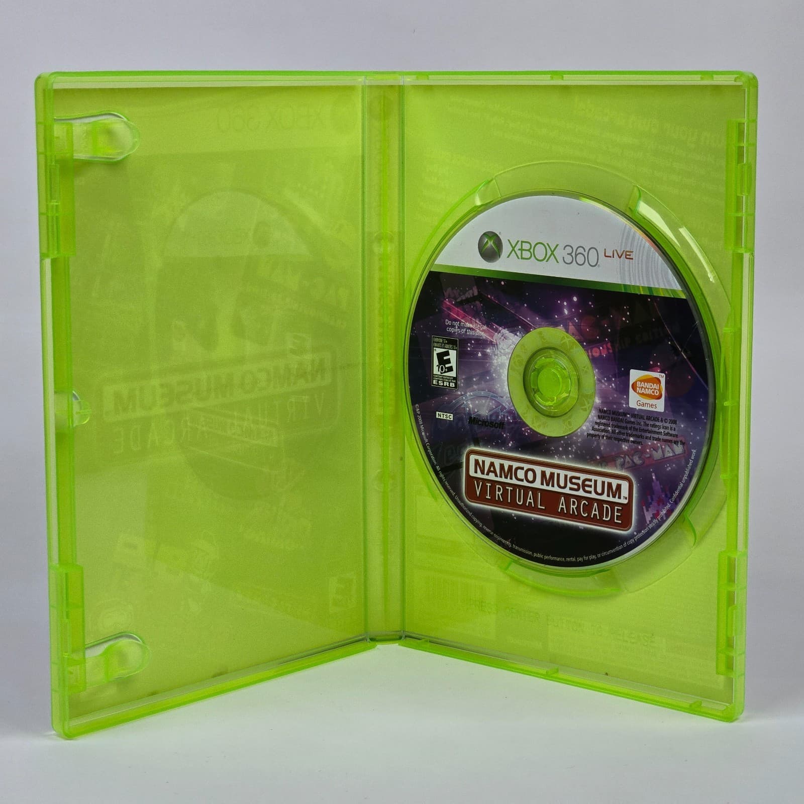 Namco Museum: Virtual Arcade (Xbox 360) Case & Disc - Thumbnail 2