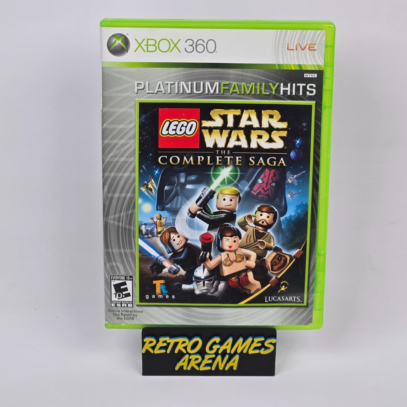 LEGO Star Wars: The Complete Saga (Xbox 360) Platinum Hits Case & Disc