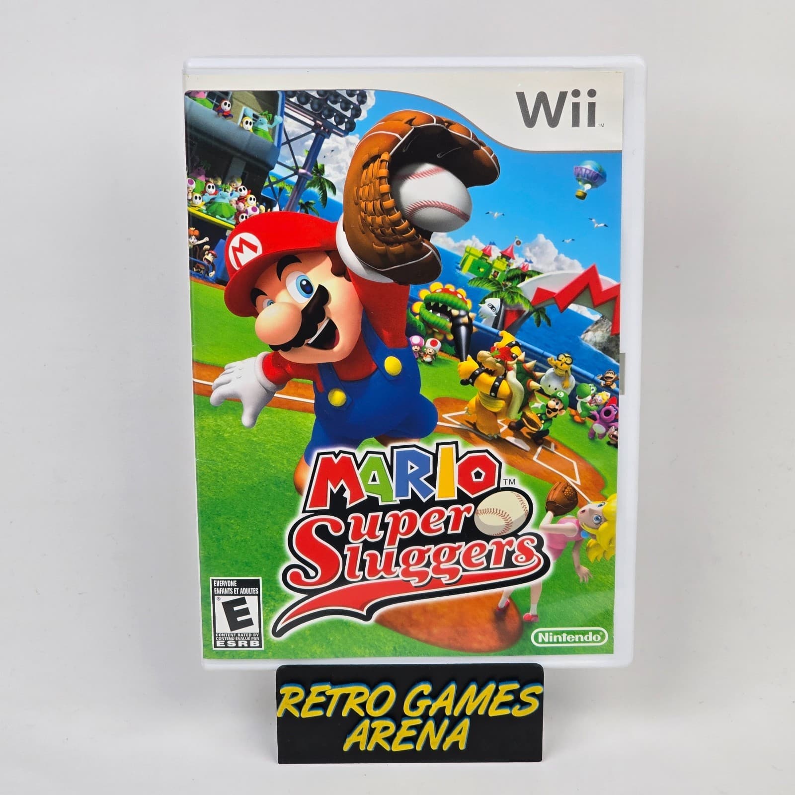 Mario Super Sluggers (Nintendo Wii) CIB COMPLETE & TESTED