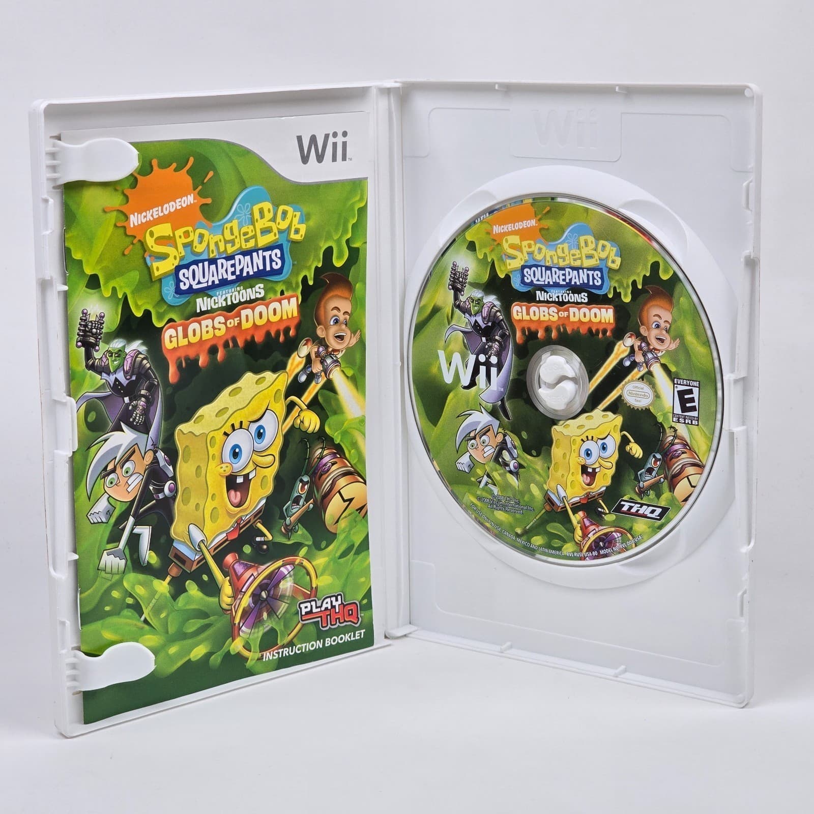 SpongeBob SquarePants feat Nicktoons: Globs of Doom (Nintendo Wii) CIB COMPLETE - Thumbnail 2