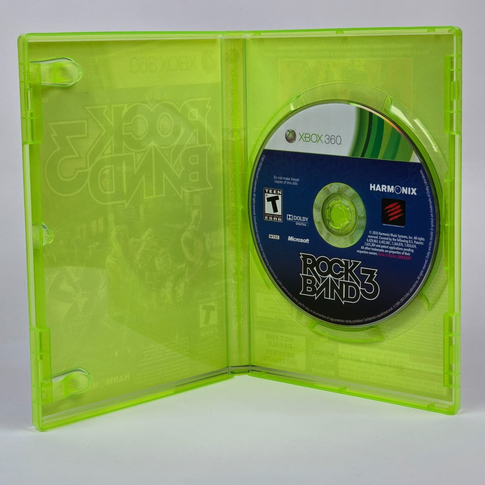 Rock Band 3 (Xbox 360) Case & Disc - Thumbnail 2