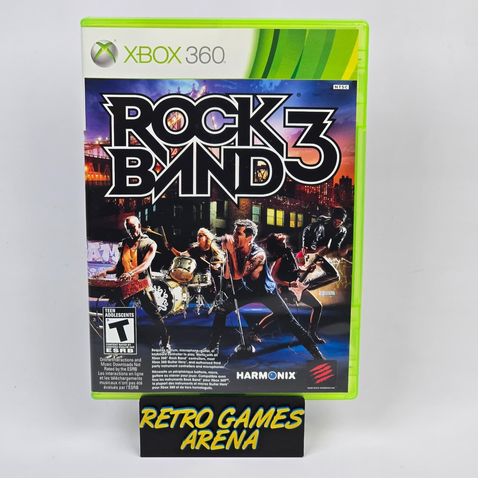 Rock Band 3 (Xbox 360) Case & Disc