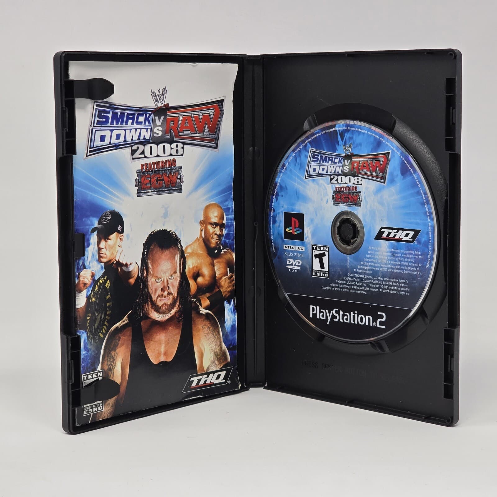 WWE SmackDown vs Raw 2008 (PlayStation 2 PS2) Black Label CIB COMPLETE & TESTED - Thumbnail 2