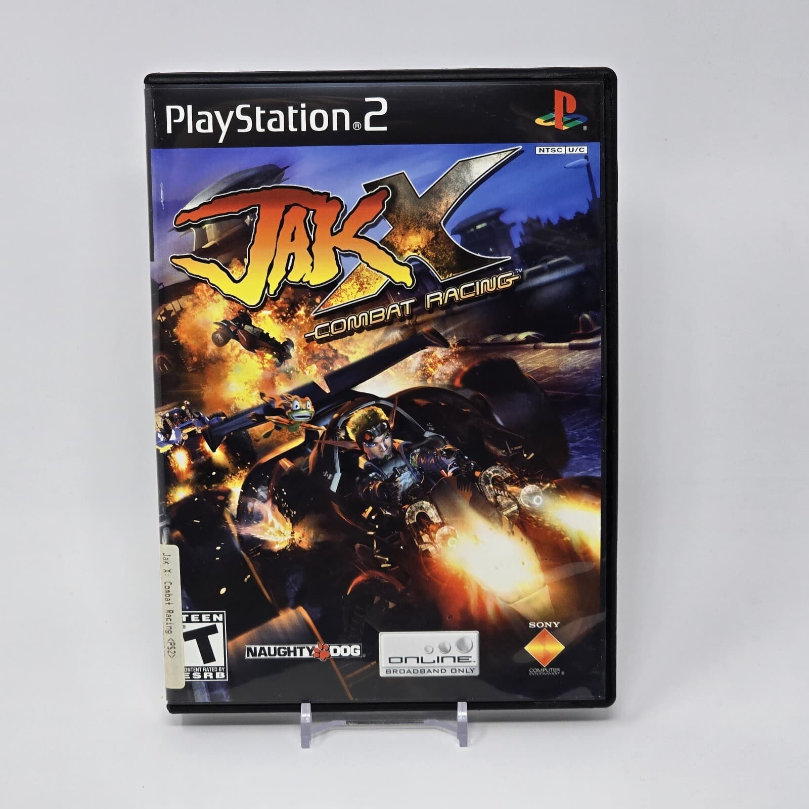 Jak X: Combat Racing (PlayStation 2 PS2) Black Label Case & Disc TESTED