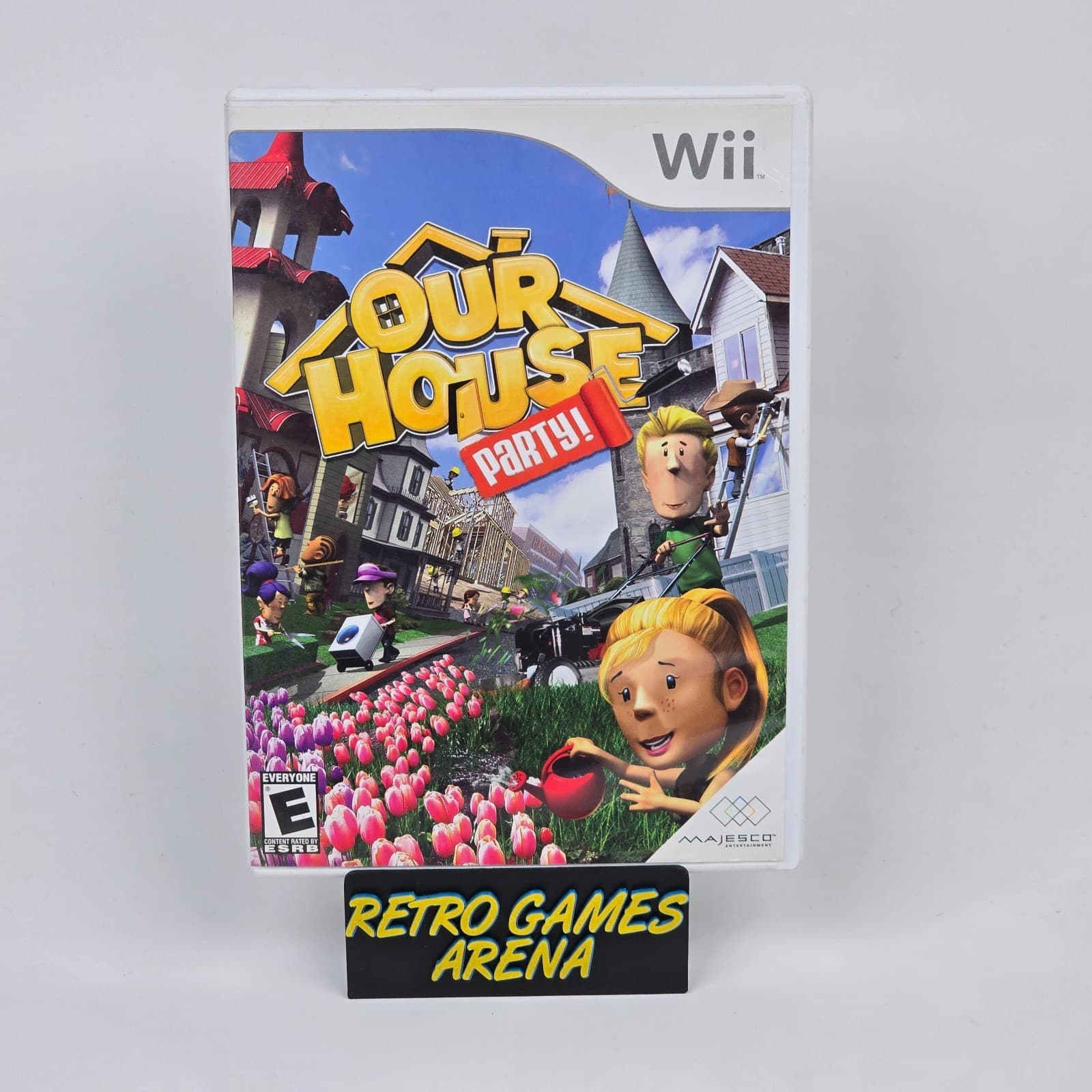 Our House Party Home Depot (Nintendo Wii) CIB COMPLETE & TESTED