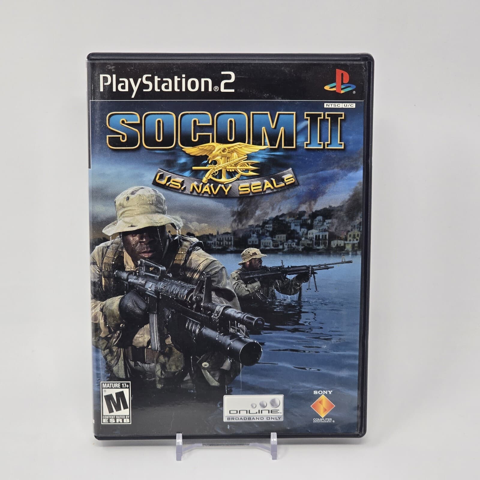 SOCOM II 2 U.S. Navy SEALs (PlayStation 2 PS2) Black Label CIB COMPLETE & TESTED