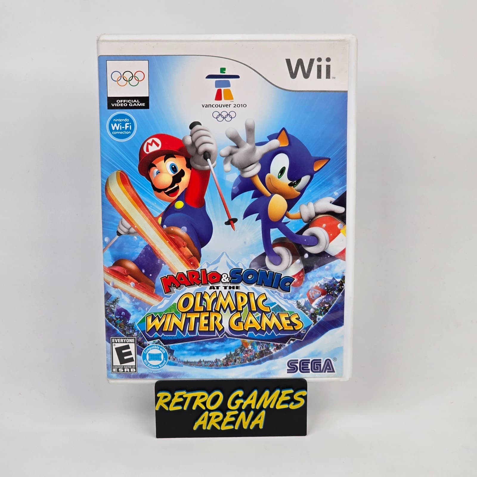 Mario & Sonic at the Olympic Winter Games (Nintendo Wii) Case & Disc TESTED