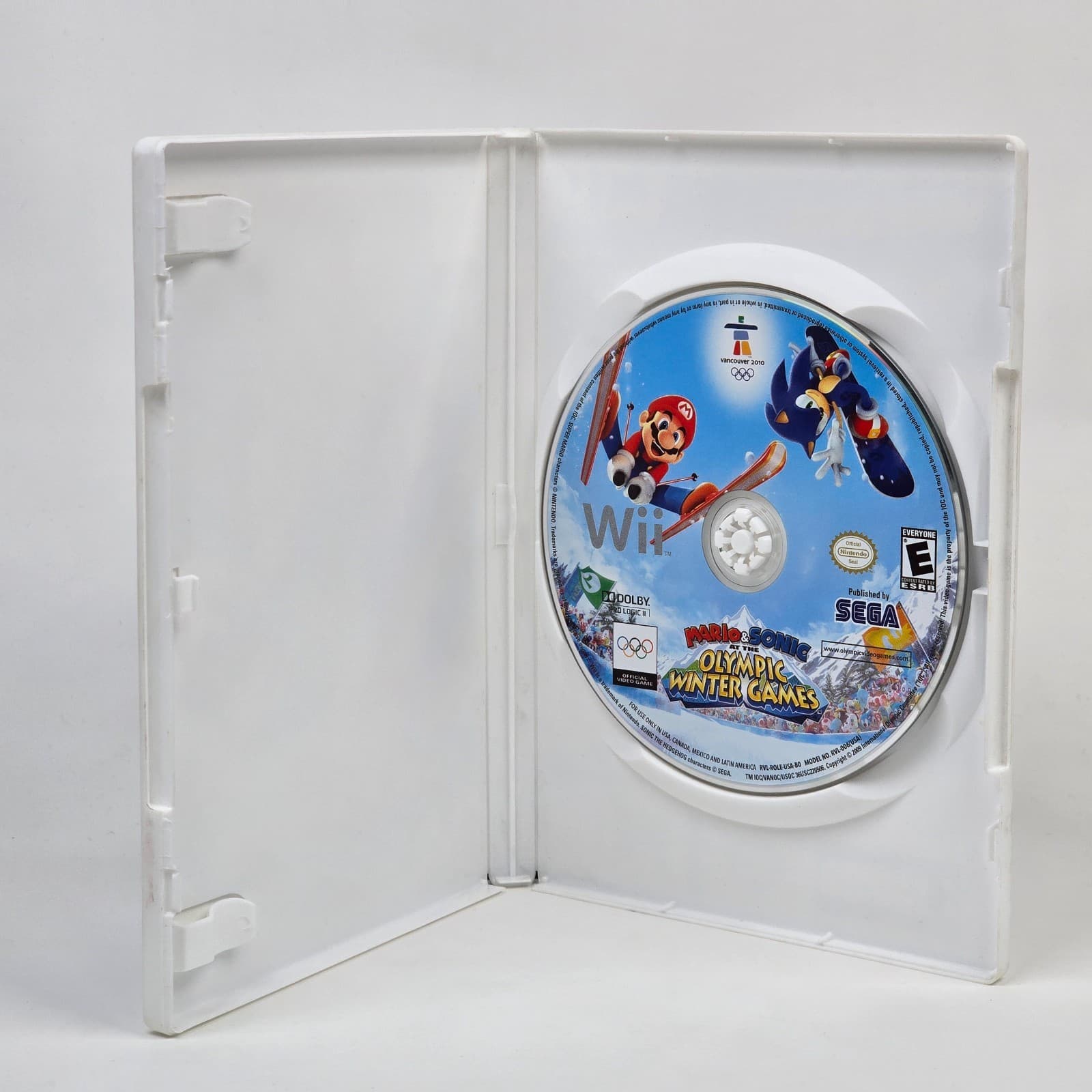 Mario & Sonic at the Olympic Winter Games (Nintendo Wii) Case & Disc TESTED - Thumbnail 2