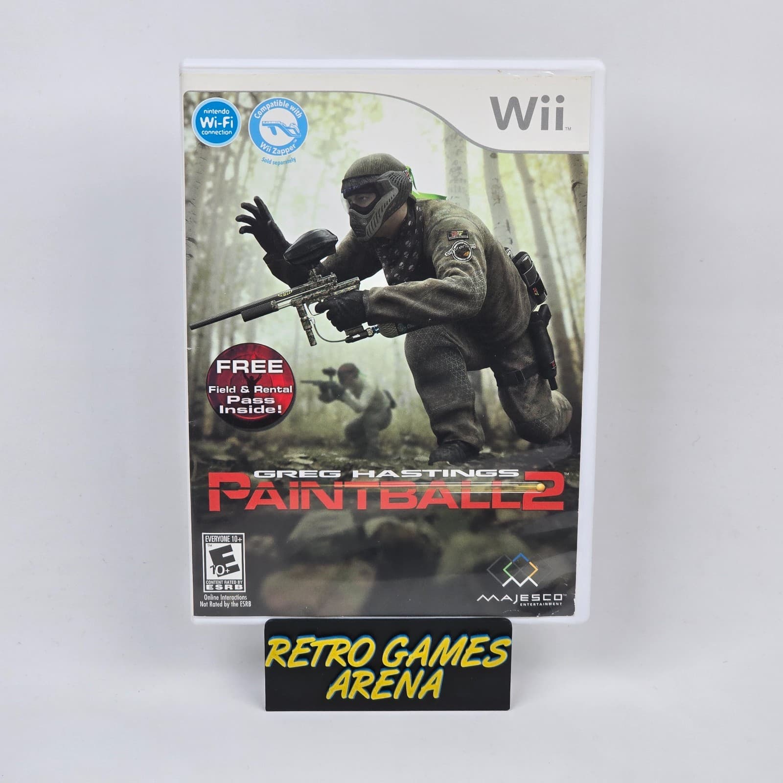 Greg Hasting Paintball 2 (Nintendo Wii) Case & Disc TESTED