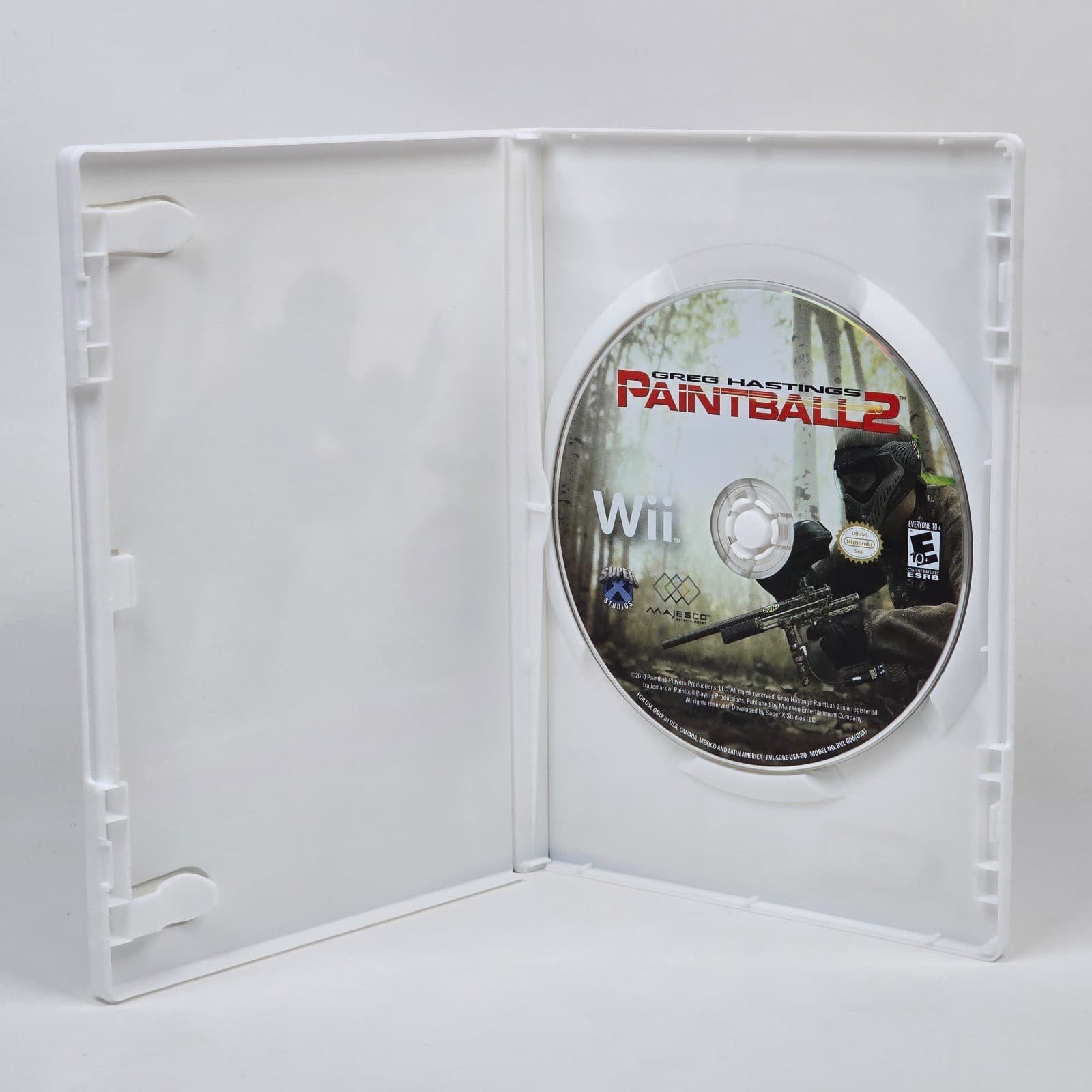 Greg Hasting Paintball 2 (Nintendo Wii) Case & Disc TESTED - Thumbnail 2