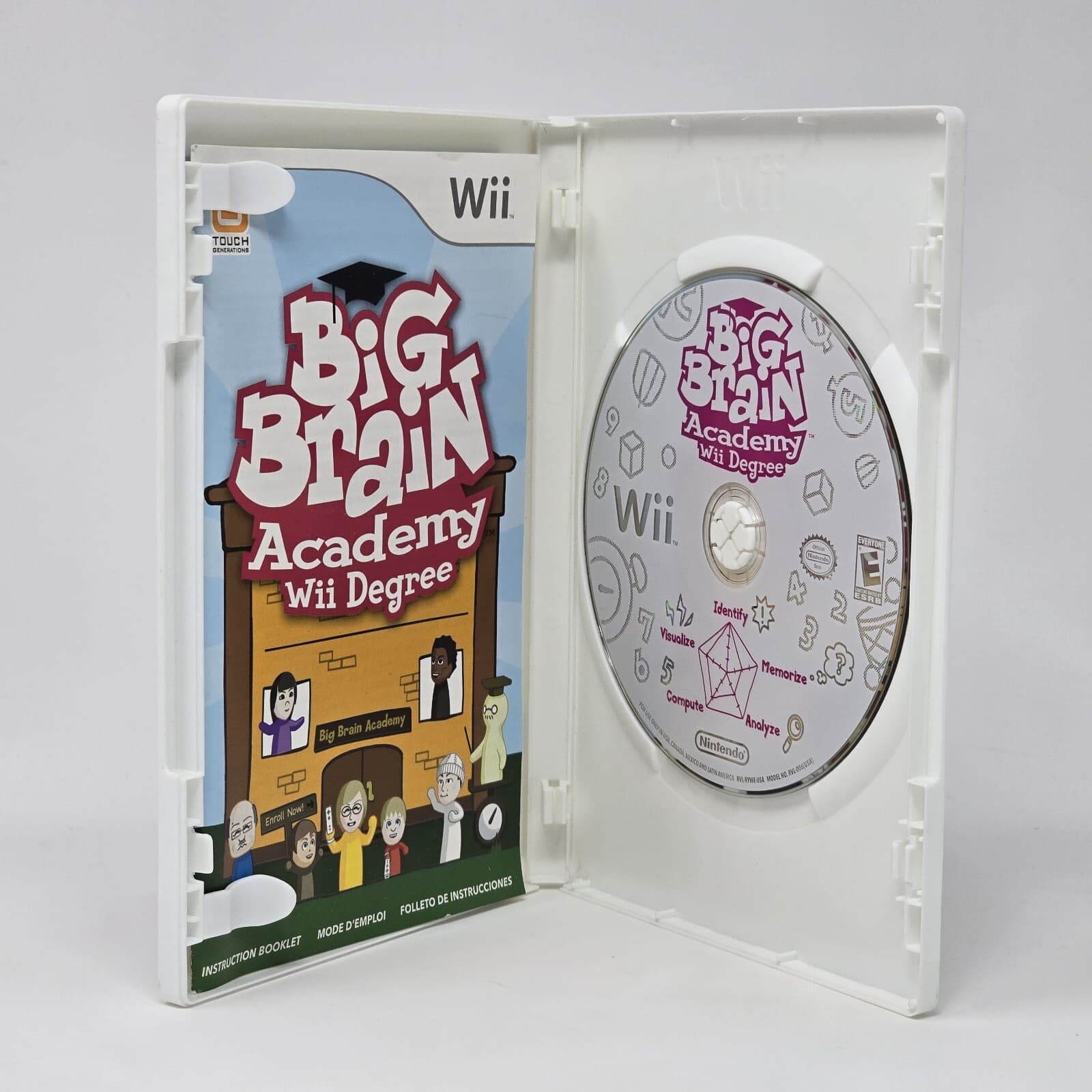 Big Brain Academy: Wii Degree (Nintendo Wii) CIB COMPLETE & TESTED - Thumbnail 2
