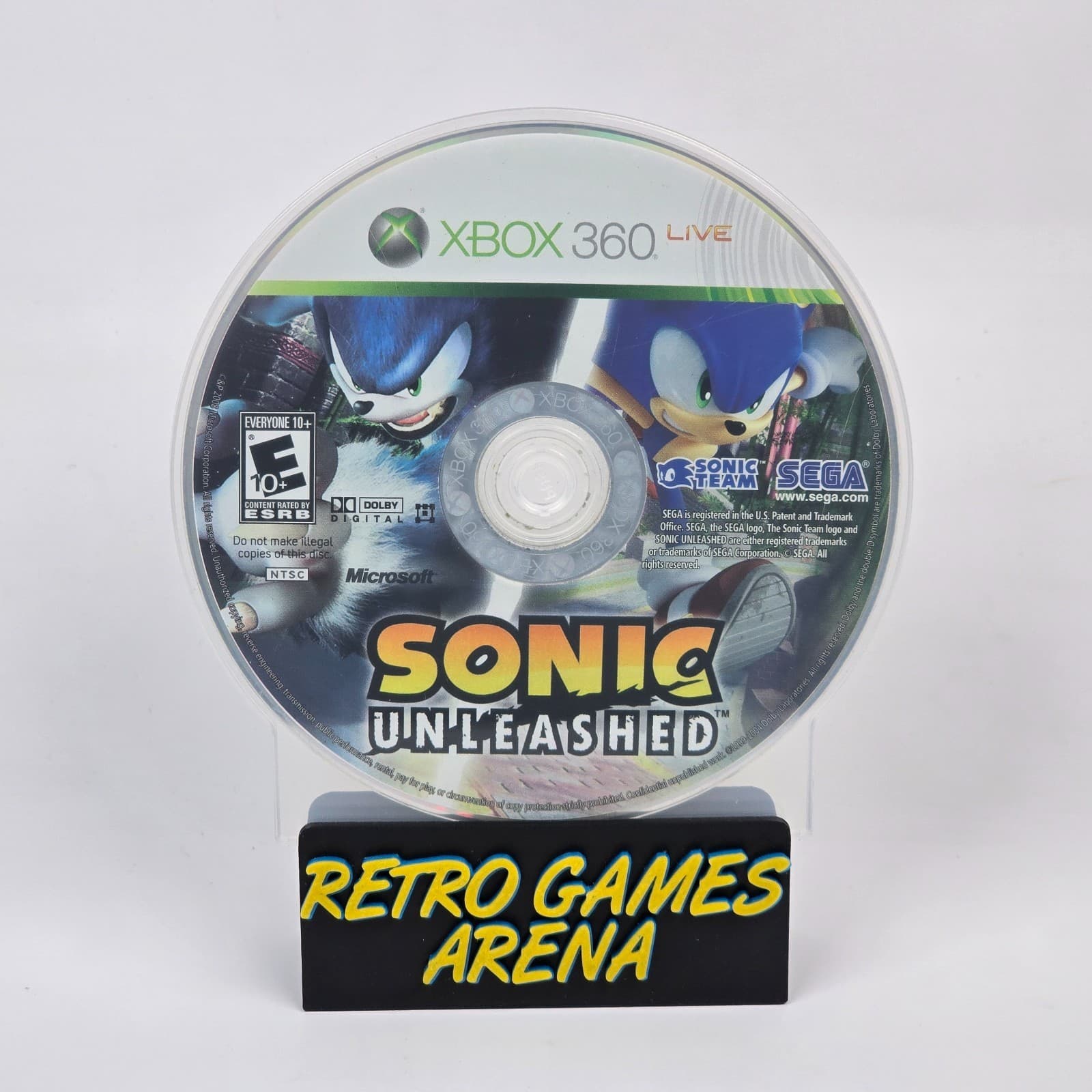 Sonic Unleashed (Xbox 360) Disc