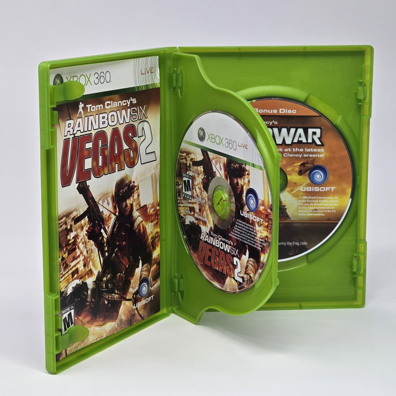 Rainbow Six: Vegas 2 (Xbox 360) White Label CIB COMPLETE & TESTED - Thumbnail 2