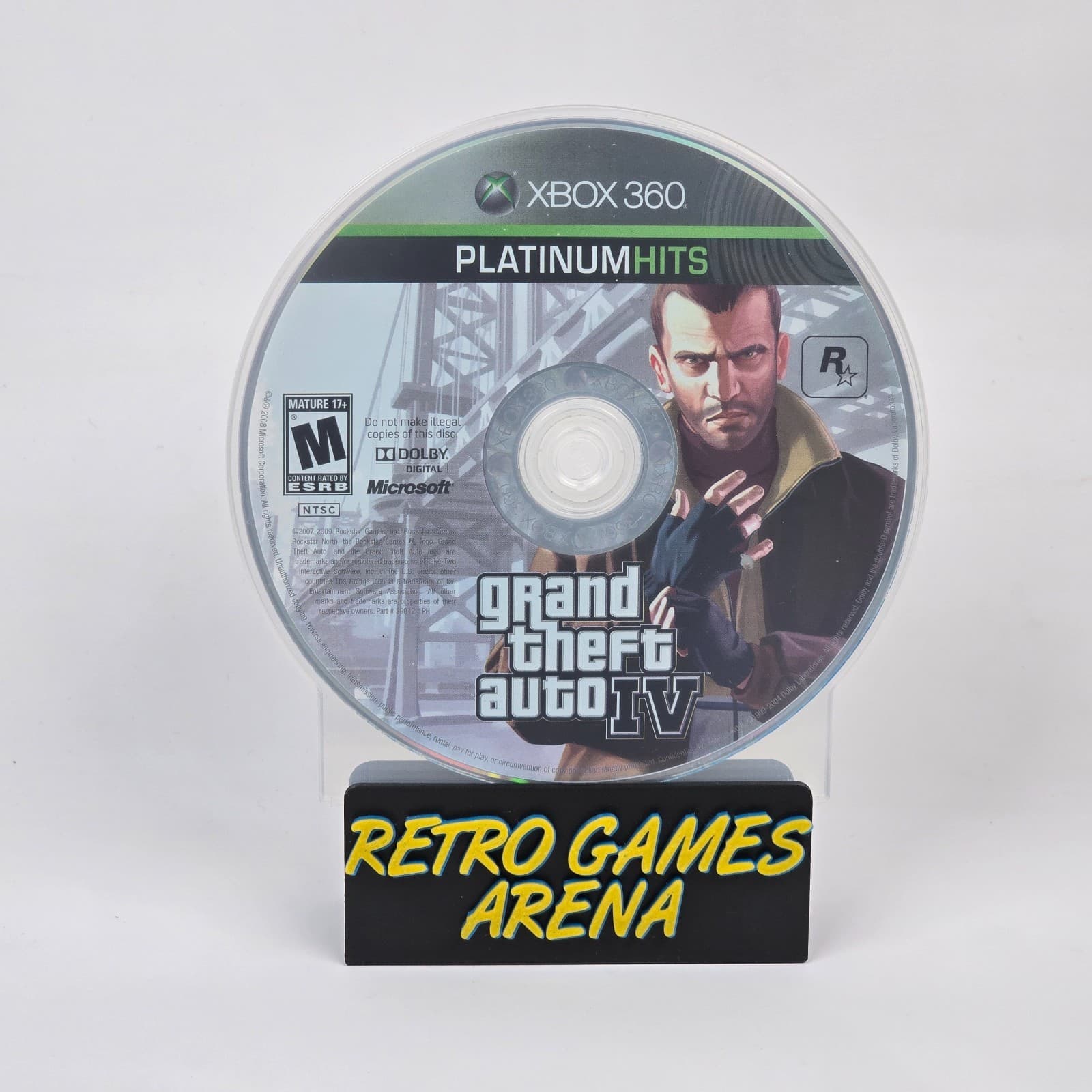 Grand Theft Auto IV 4 (Xbox 360) Platinum Hits Disc