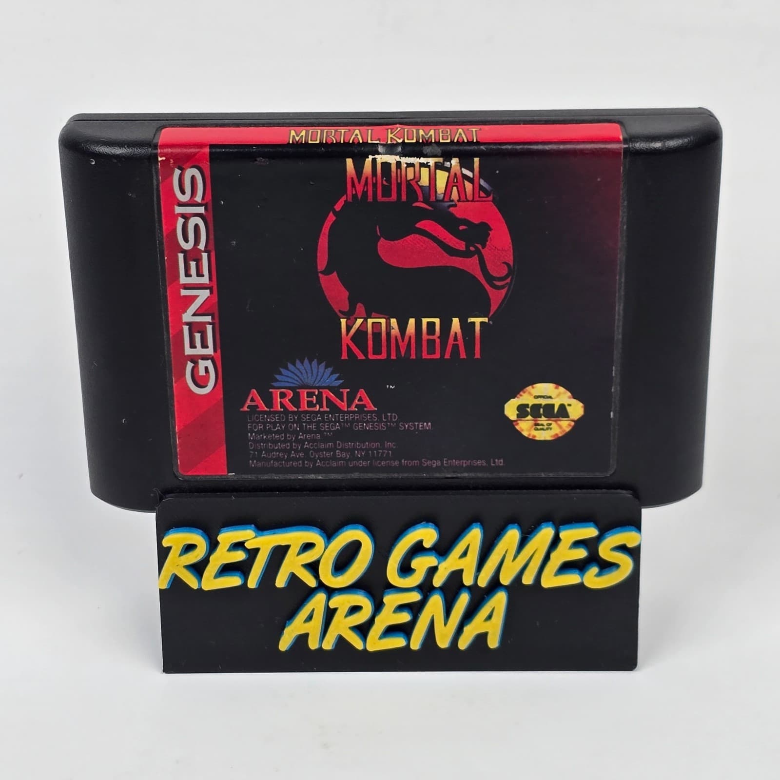 Mortal Kombat (Sega Genesis) Cartridge