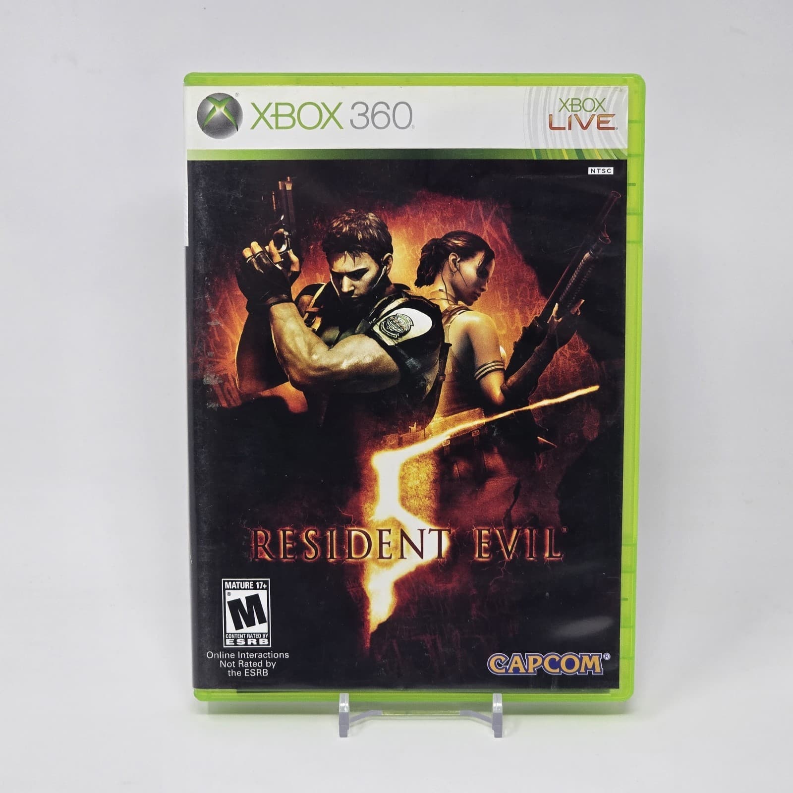 Resident Evil 5 (Xbox 360) White Label CIB COMPLETE & TESTED