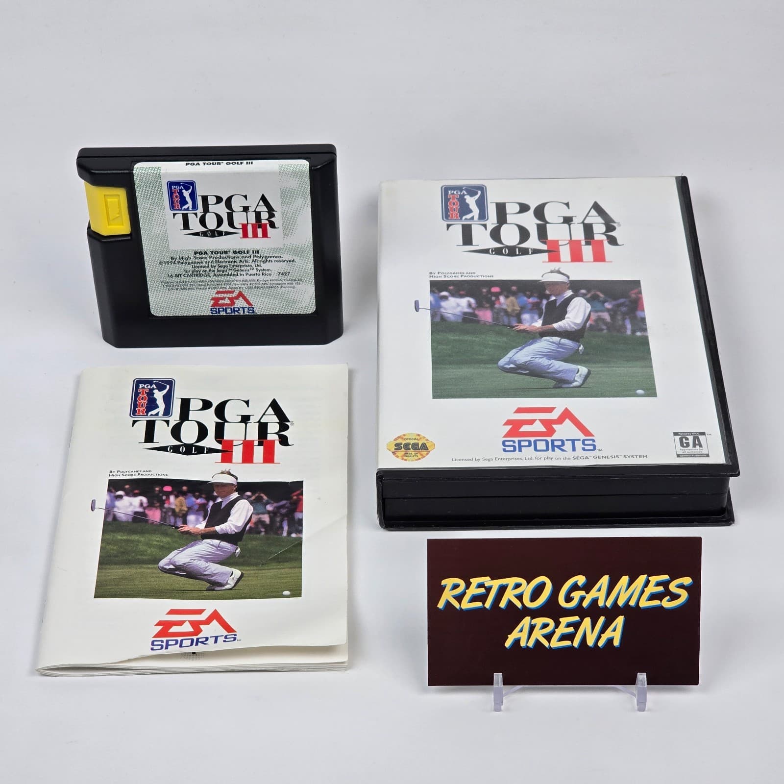 PGA Tour Golf III 3 (Sega Genesis) CIB COMPLETE