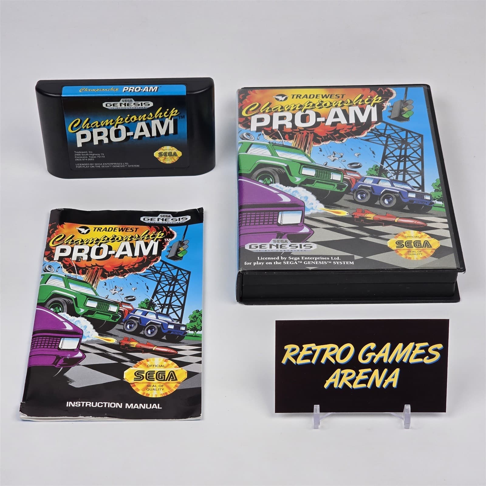 Championship Pro-Am (Sega Genesis) CIB COMPLETE