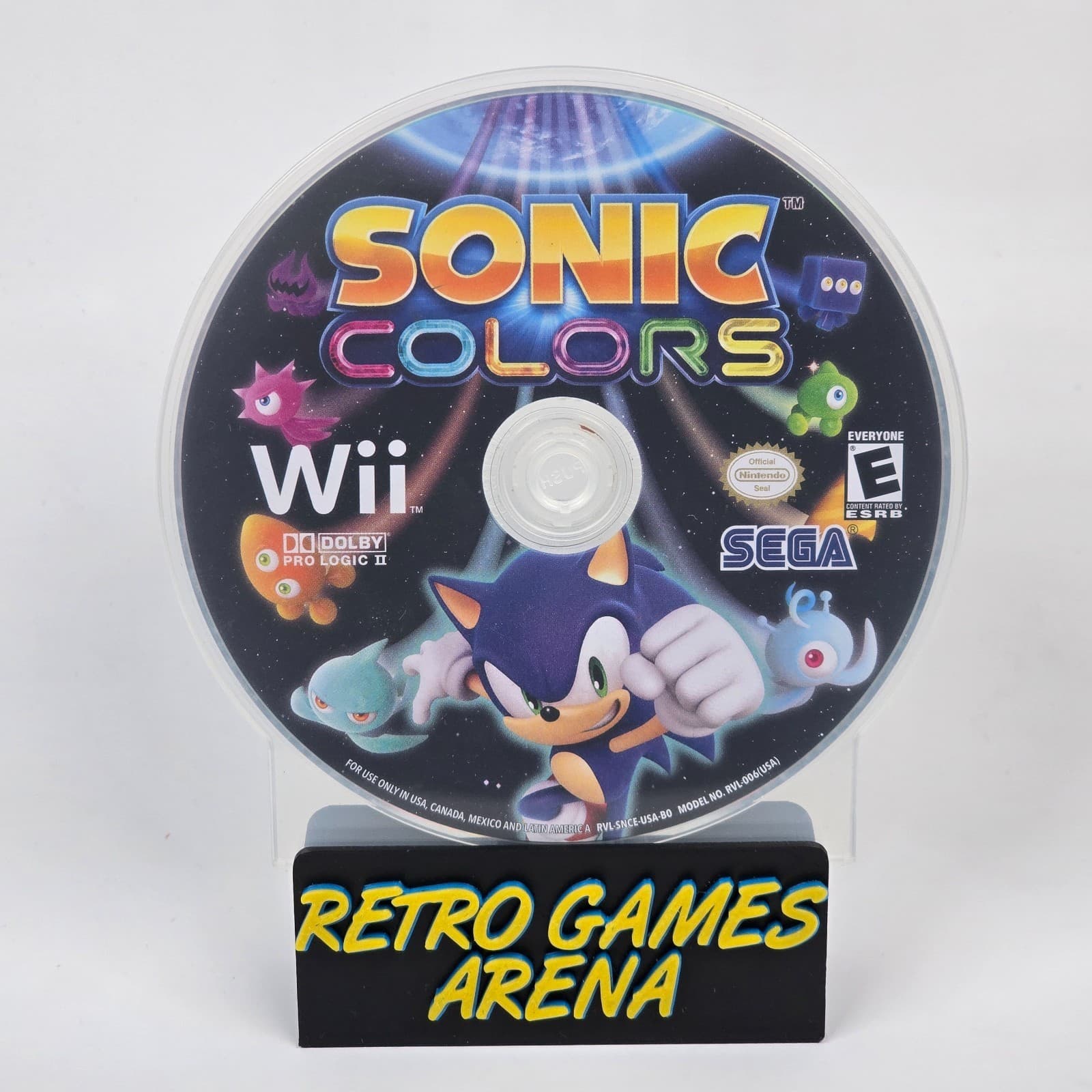 Sonic Colors (Nintendo Wii) Disc