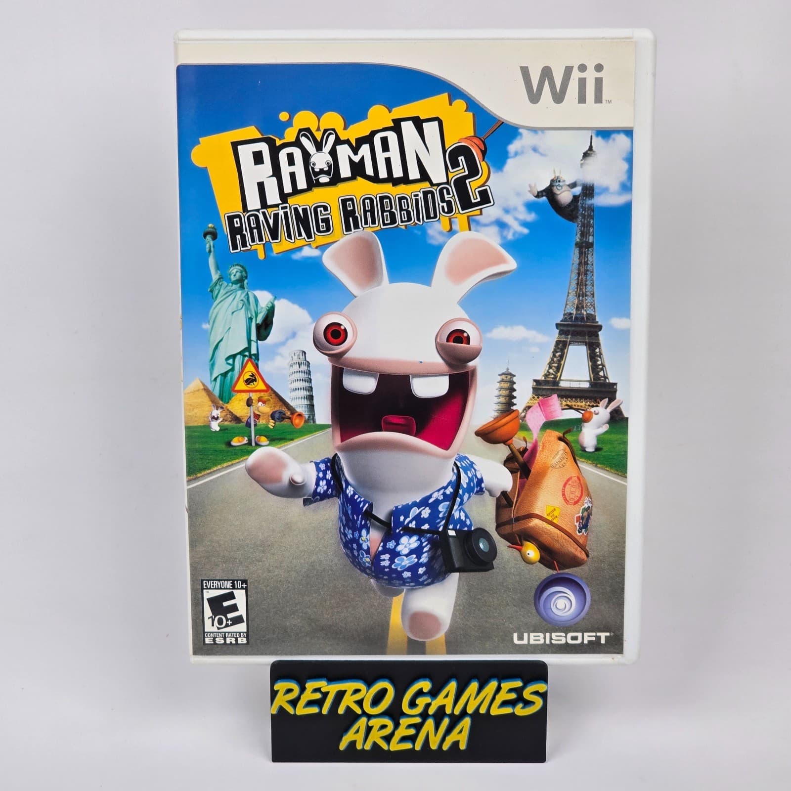 Rayman: Raving Rabbids 2 (Nintendo Wii) Case & Disc