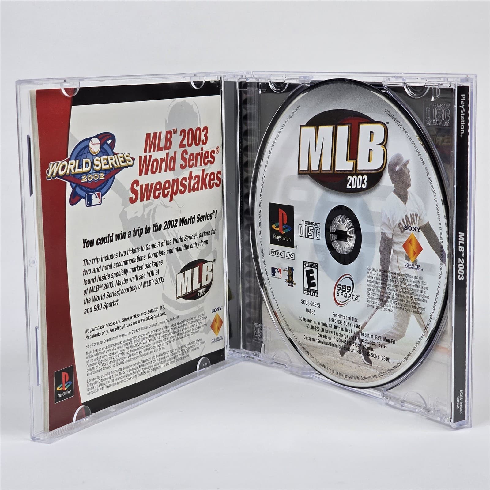 MLB 2003 (PlayStation 1 PS1) CIB COMPLETE - Thumbnail 2
