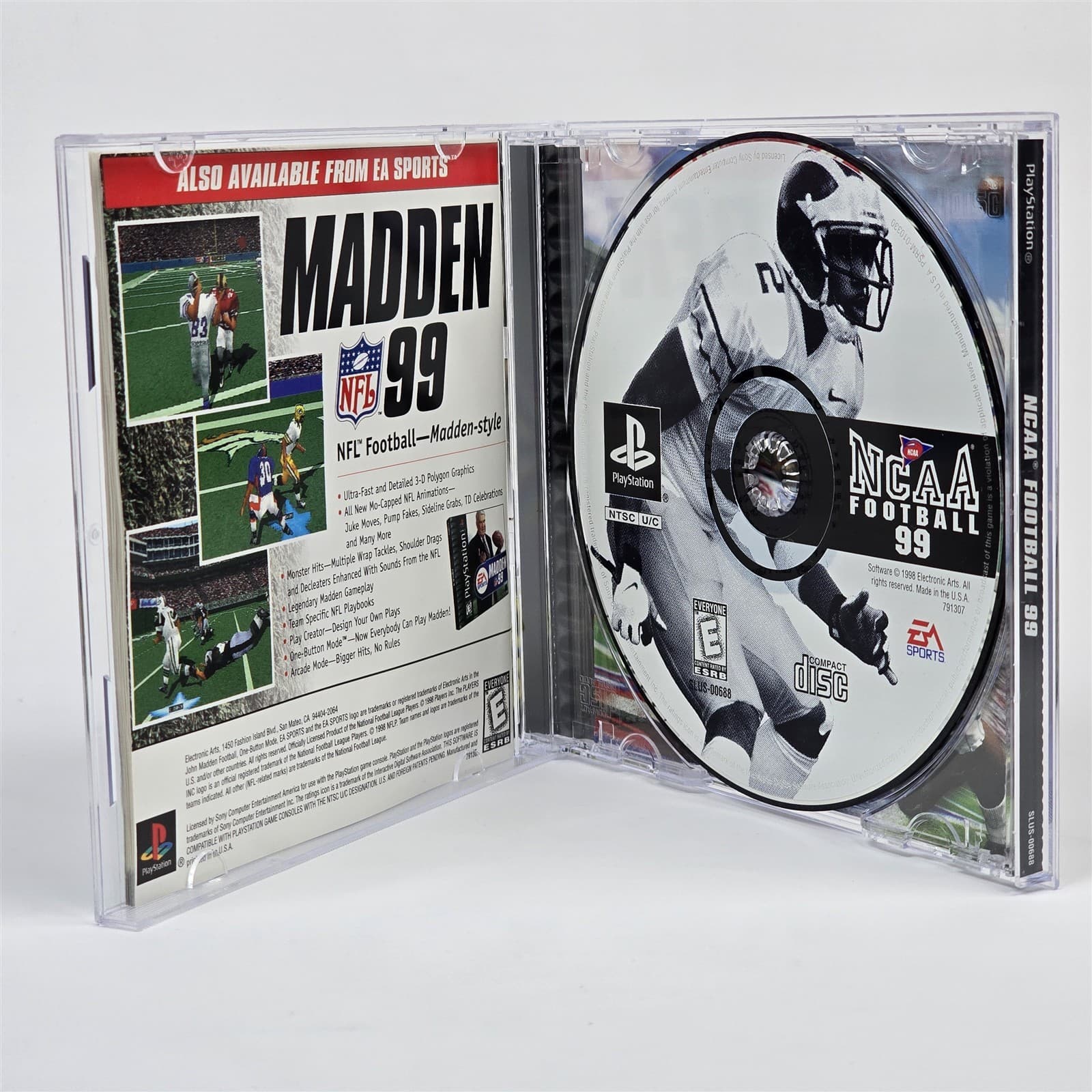 NCAA Football 99 (PlayStation 1 PS1) CIB COMPLETE - Thumbnail 2
