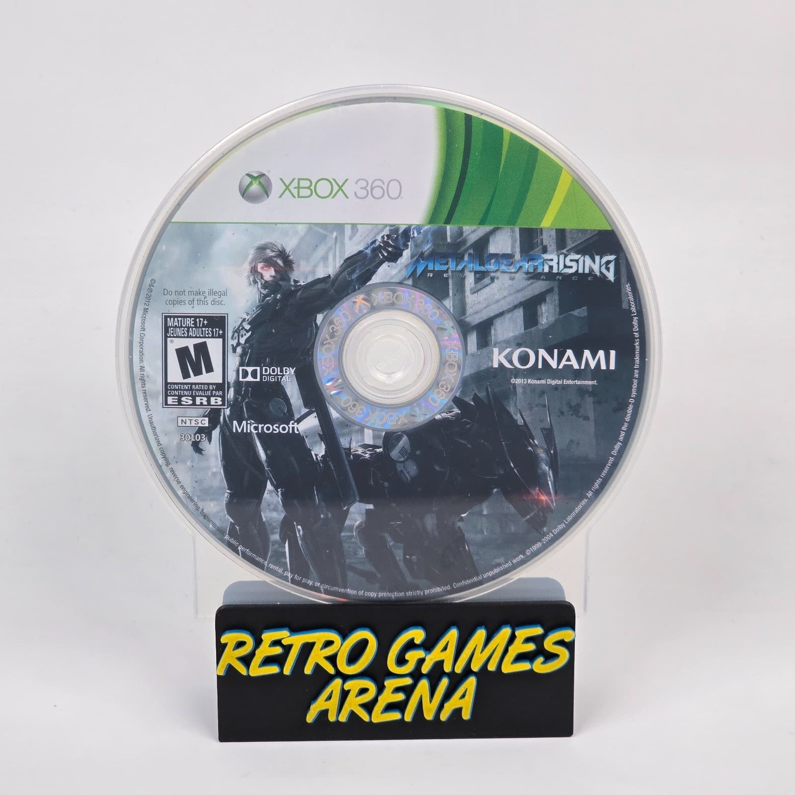 Metal Gear Rising: Revengeance (Xbox 360) Disc