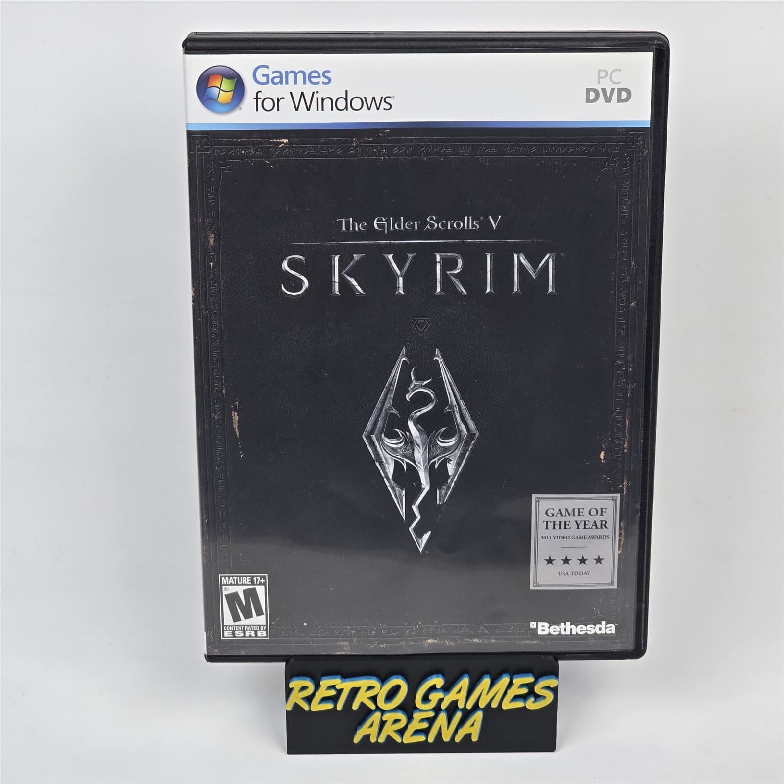 The Elder Scrolls V 5: Skyrim (PC DVD-ROM) CIB COMPLETE with Map & Key