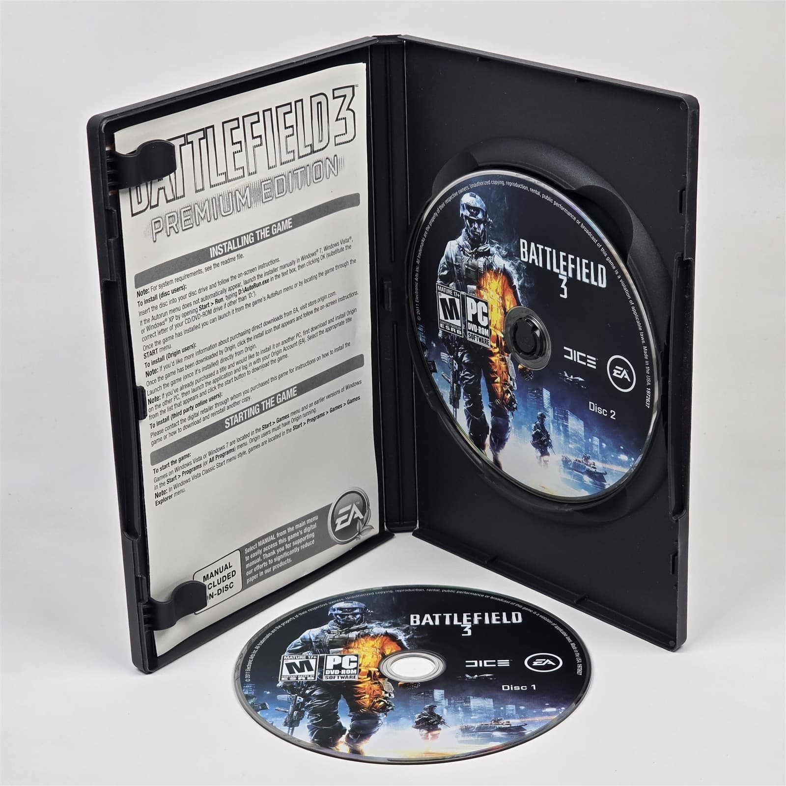 Battlefield 3: Premium Edition (PC DVD-ROM) CIB COMPLETE with Keys - Thumbnail 2
